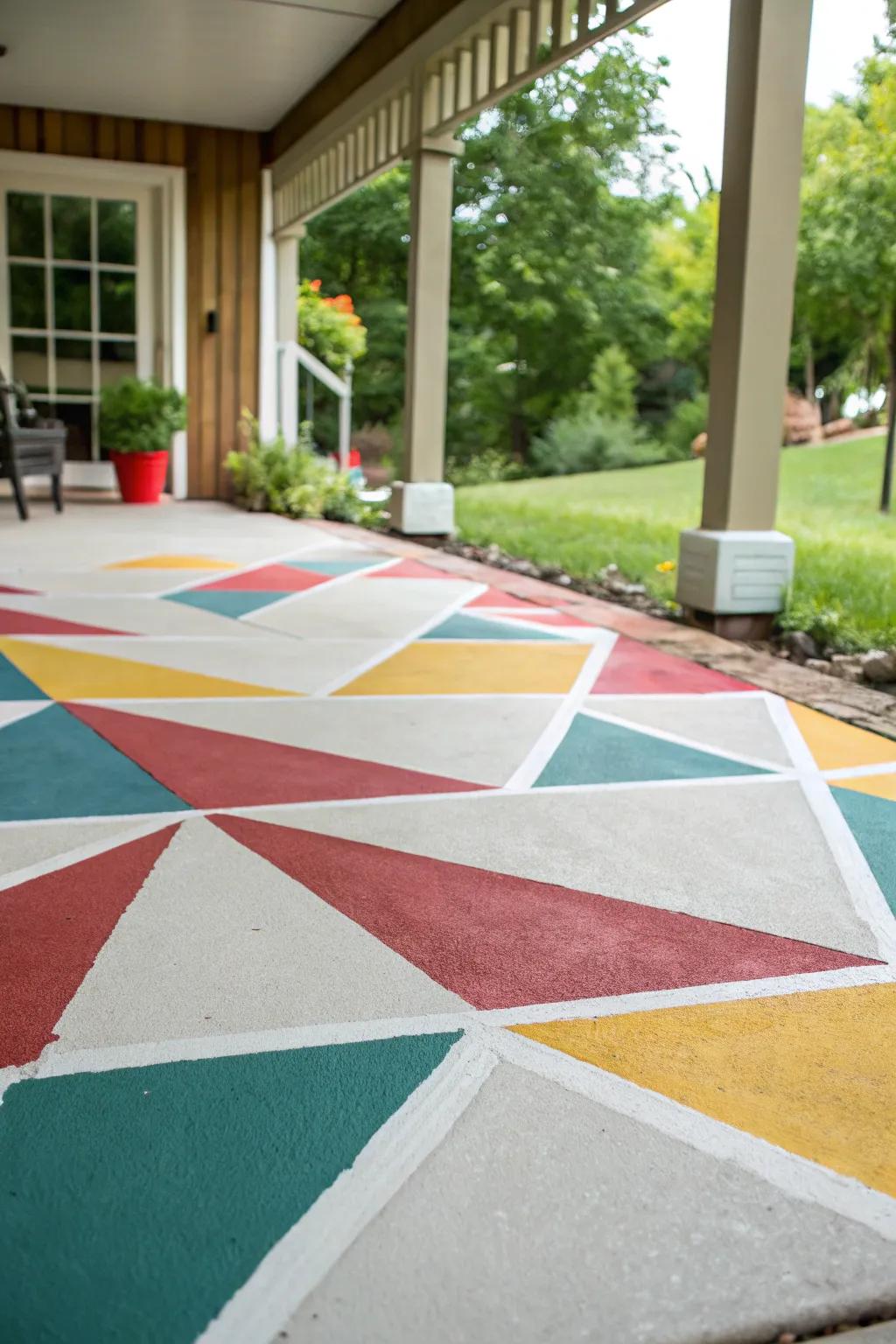 Paint your patio to showcase your unique style and character.