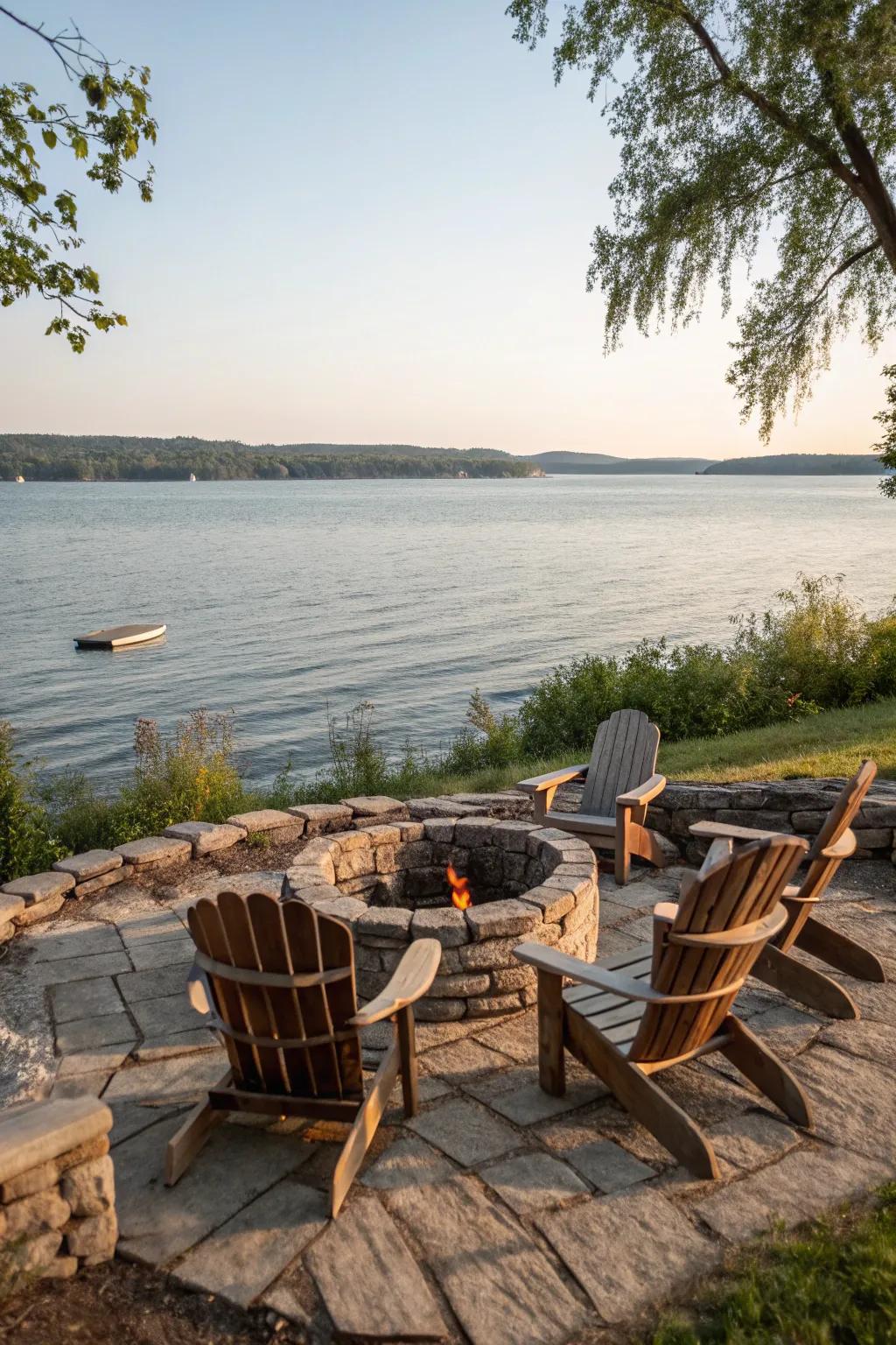 Loungers like these offer both aesthetic and form for your lakeside nook.