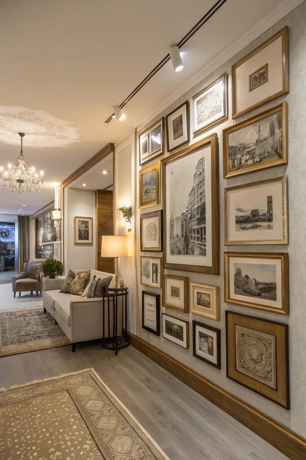 Incorporate diverse frame styles for a truly distinctive appearance.