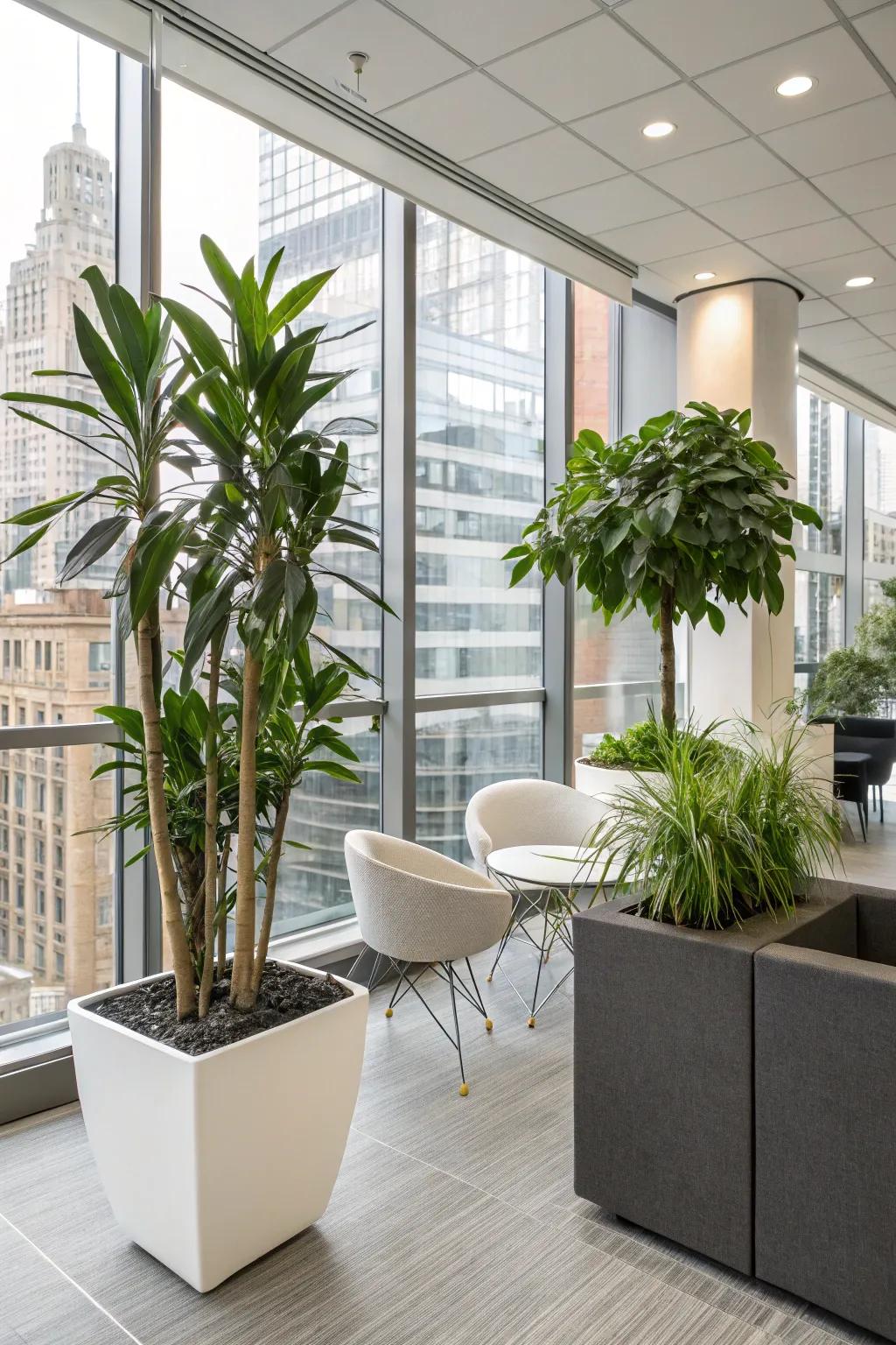 Plants inject a refreshing vibe into any law office.