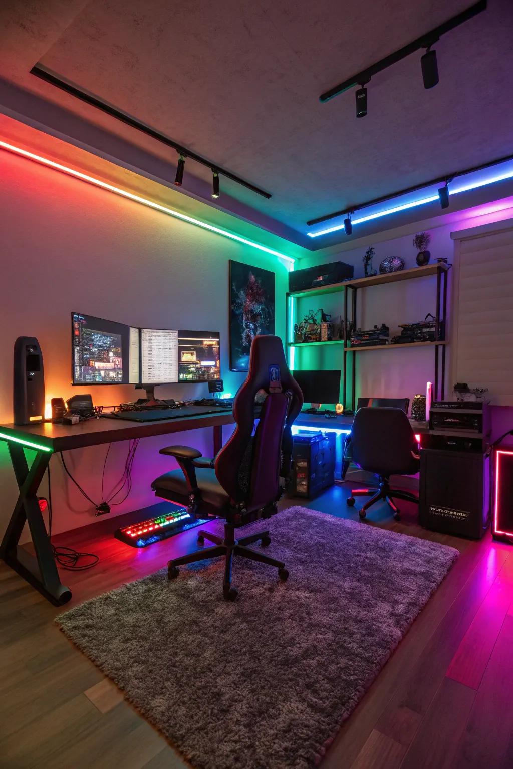 Take your setup to the next level with RGB table lighting.
