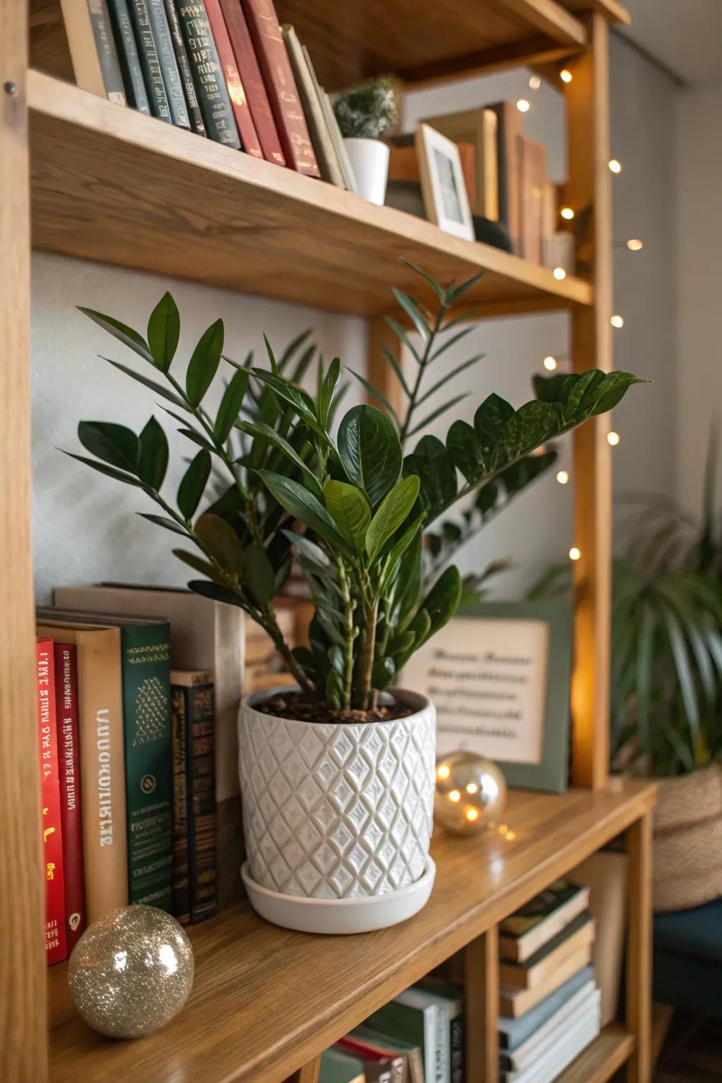 Brighten up your shelves with the low-maintenance charm of the eternity plant.