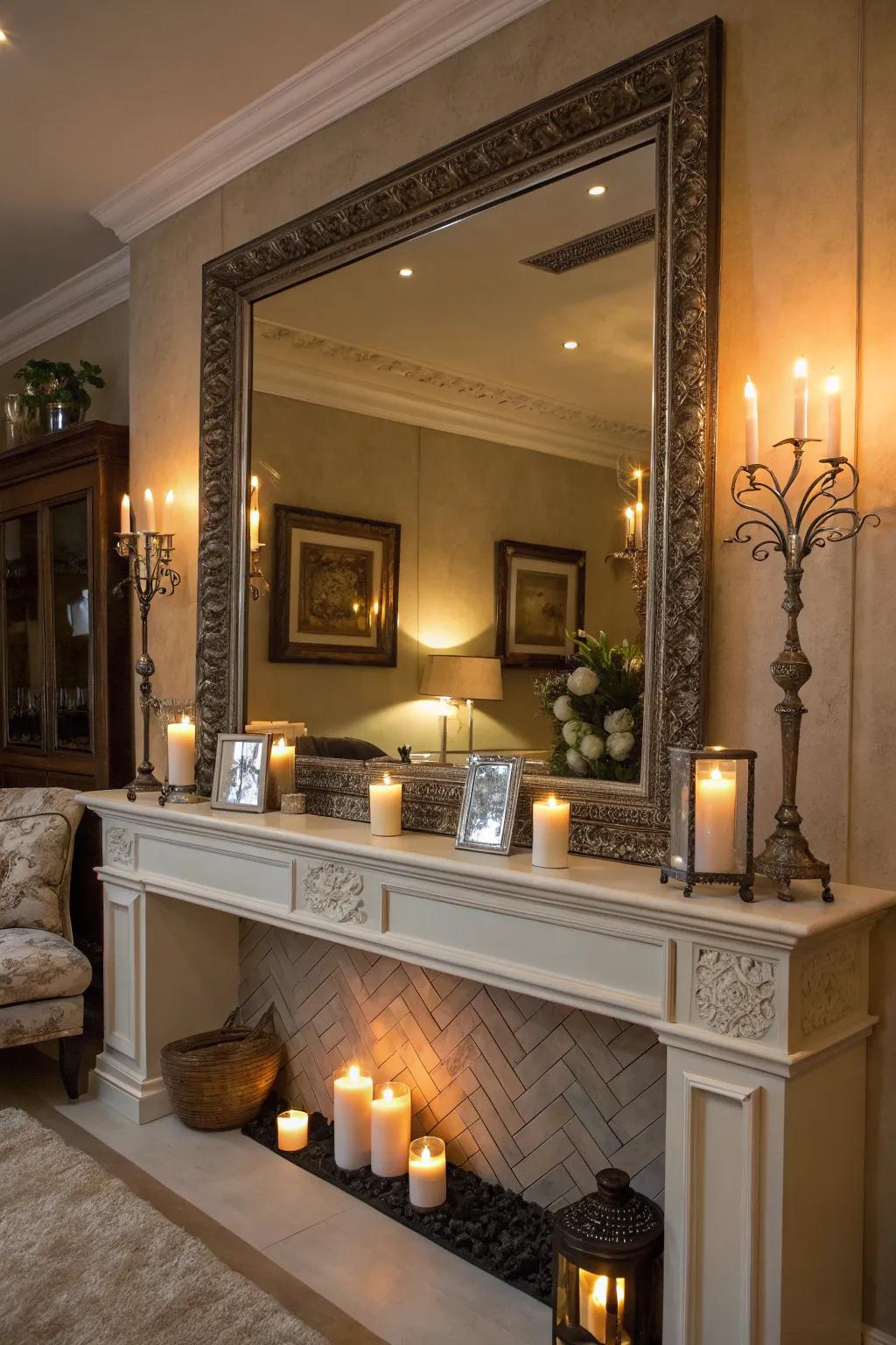 Mirrors can make your space feel larger.