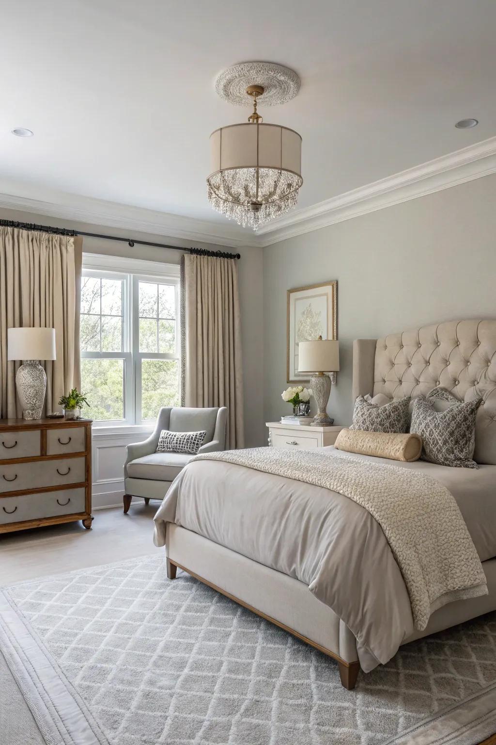 A subdued color scheme fosters a peaceful and timeless setting.
