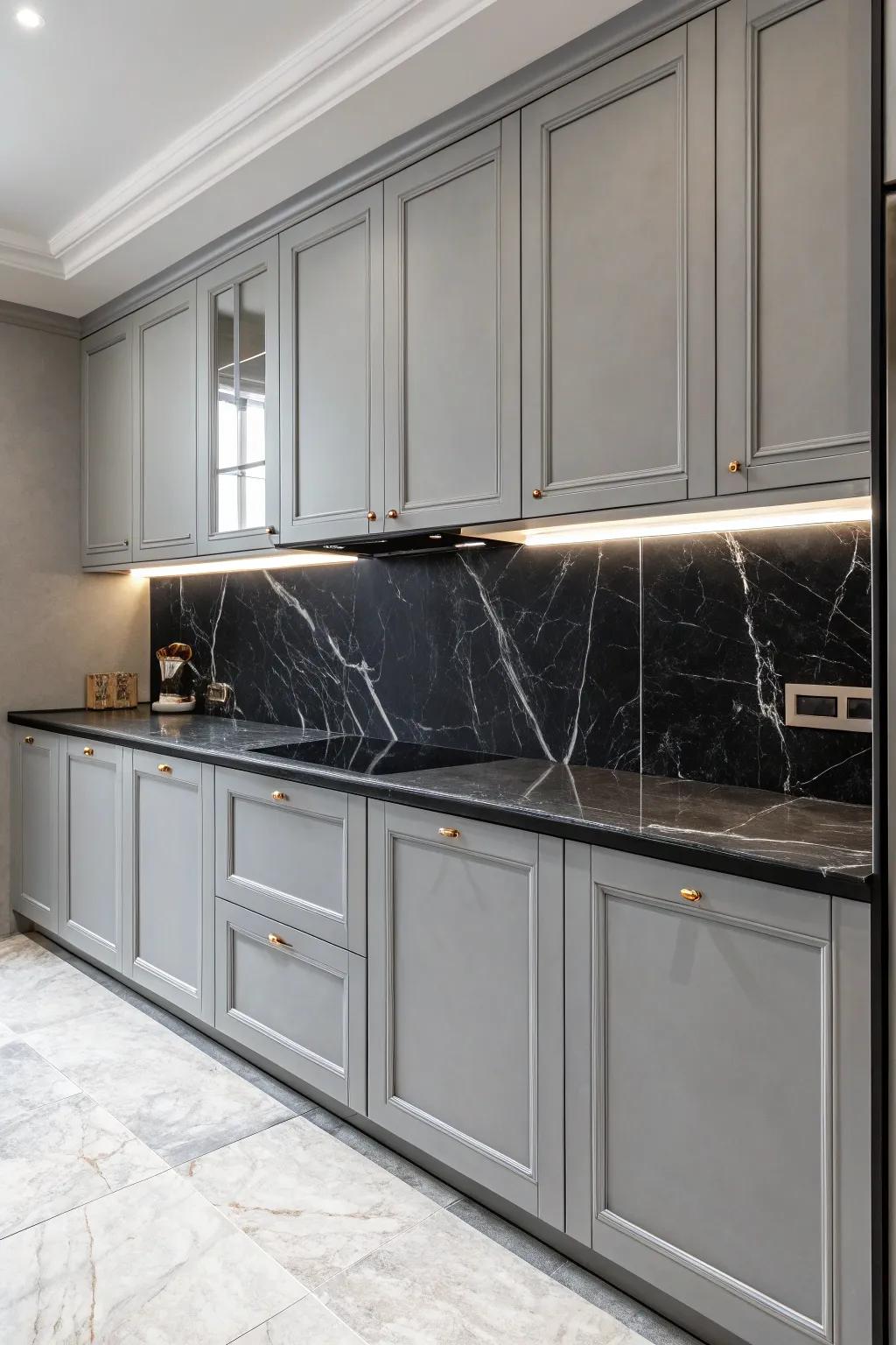 Produce prominence with striking worktops.