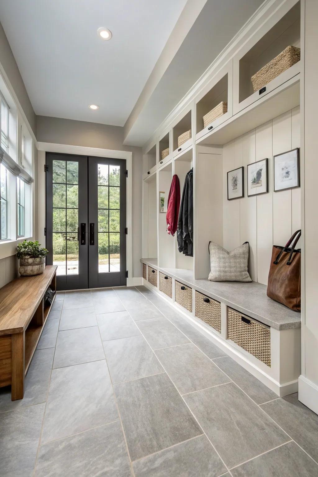 Durable tiles are very strong and look sleek and modern.