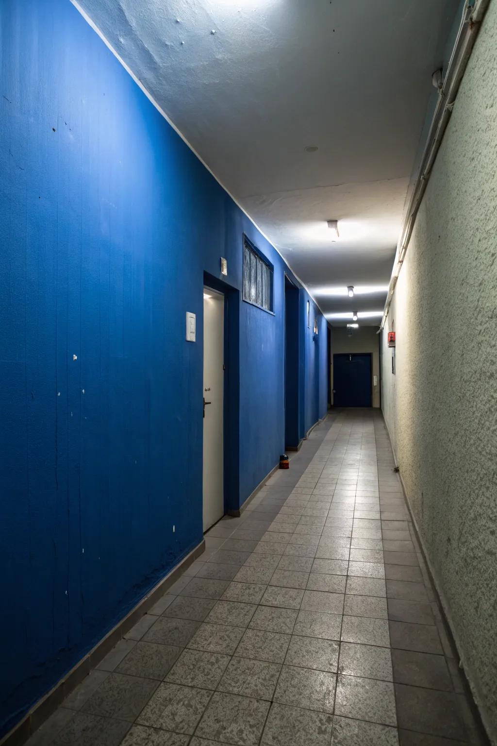 A daring accent wall has the potential to impart personality to your hallway.