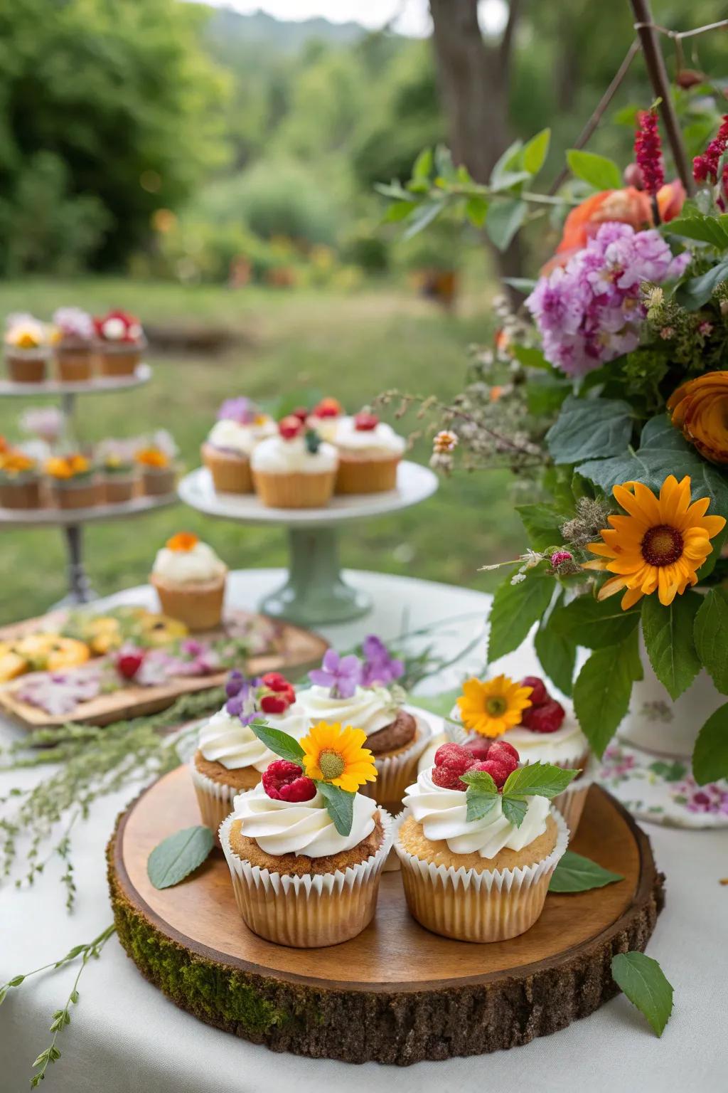 Visually stunning nature-inspired treats.