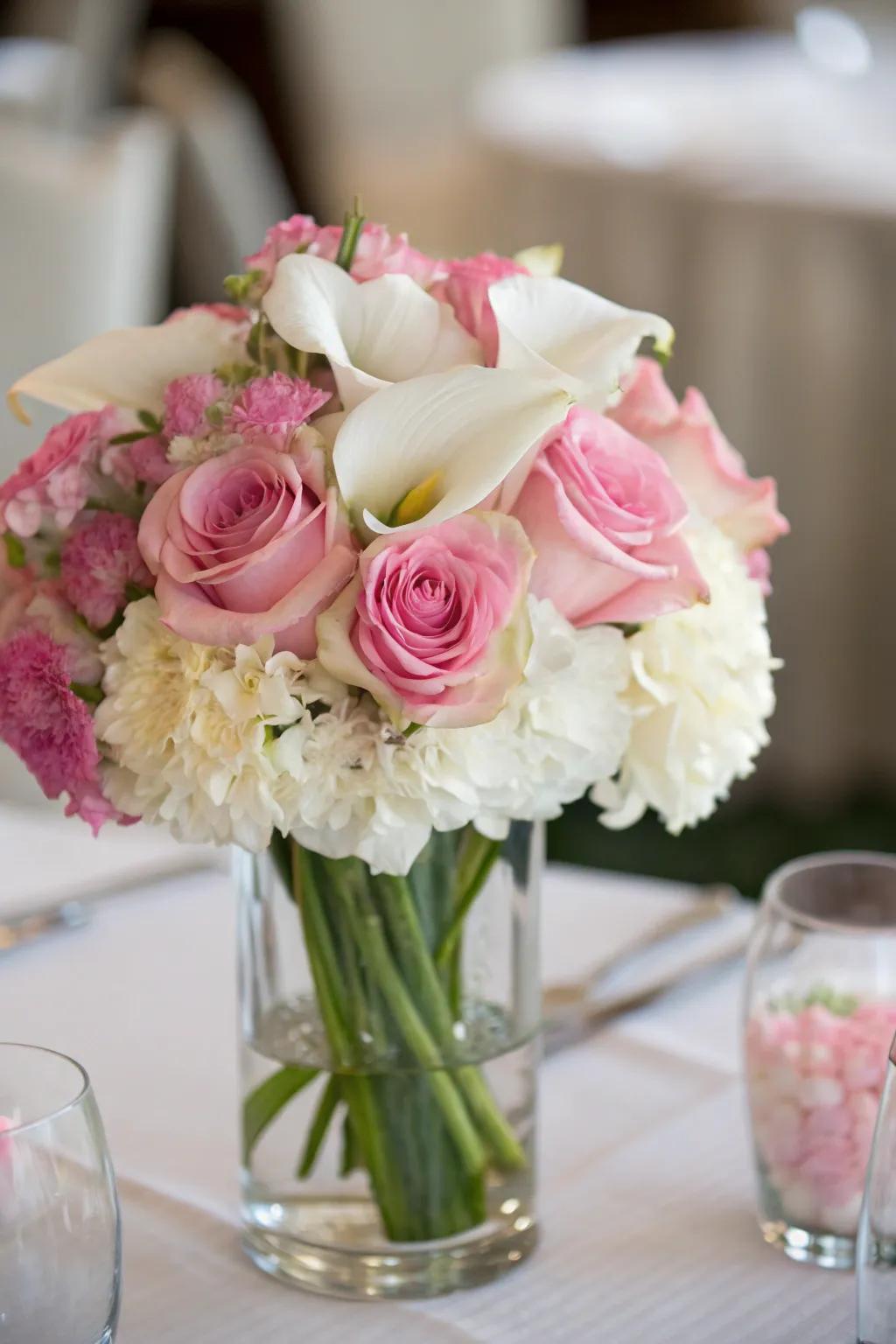 Botanical table pieces enrich your baptism celebration with natural beauty.