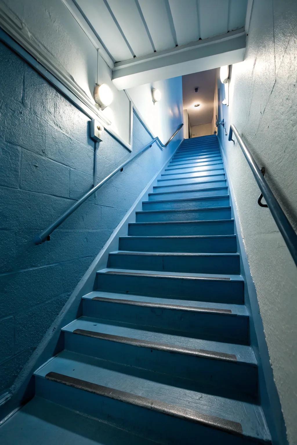 With a monochrome magic staircase, you may achieve refinement.