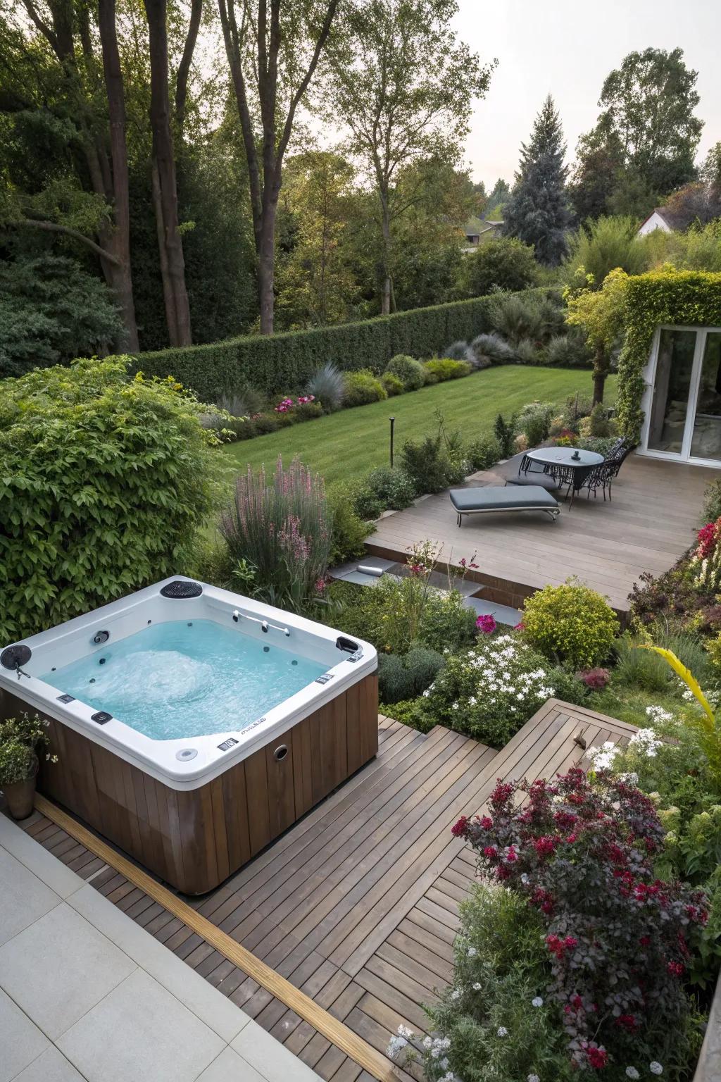Enhance your relaxation with a spa.
