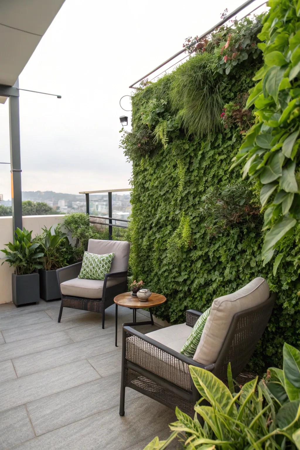 Unite nature with privacy through abundant flora.
