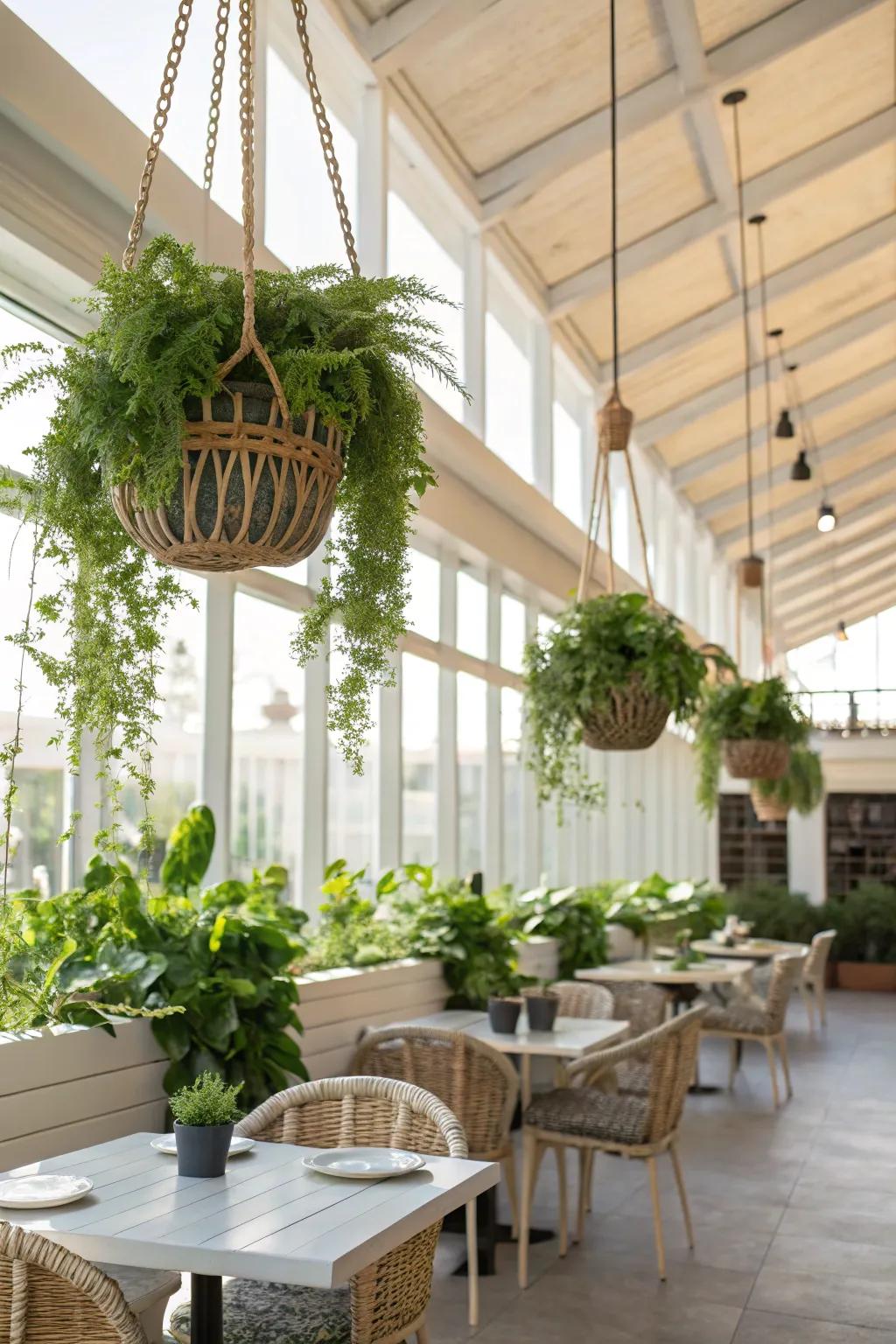 With unique hanging displays, up your plant game.