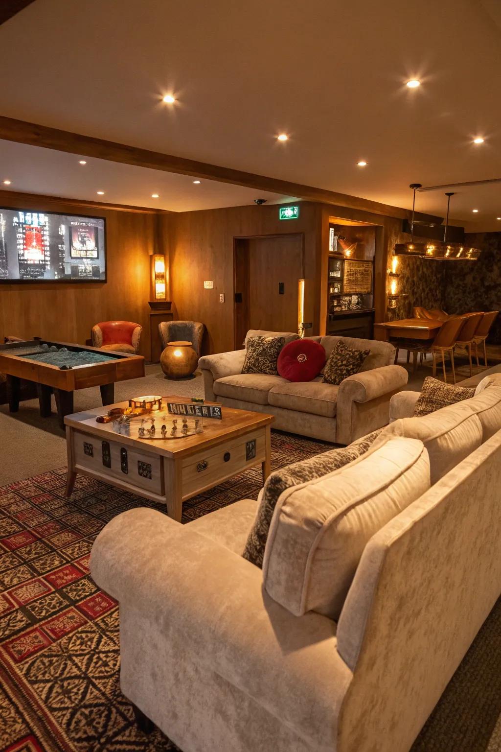 An inviting seating arrangement perfect for unwinding and interacting.