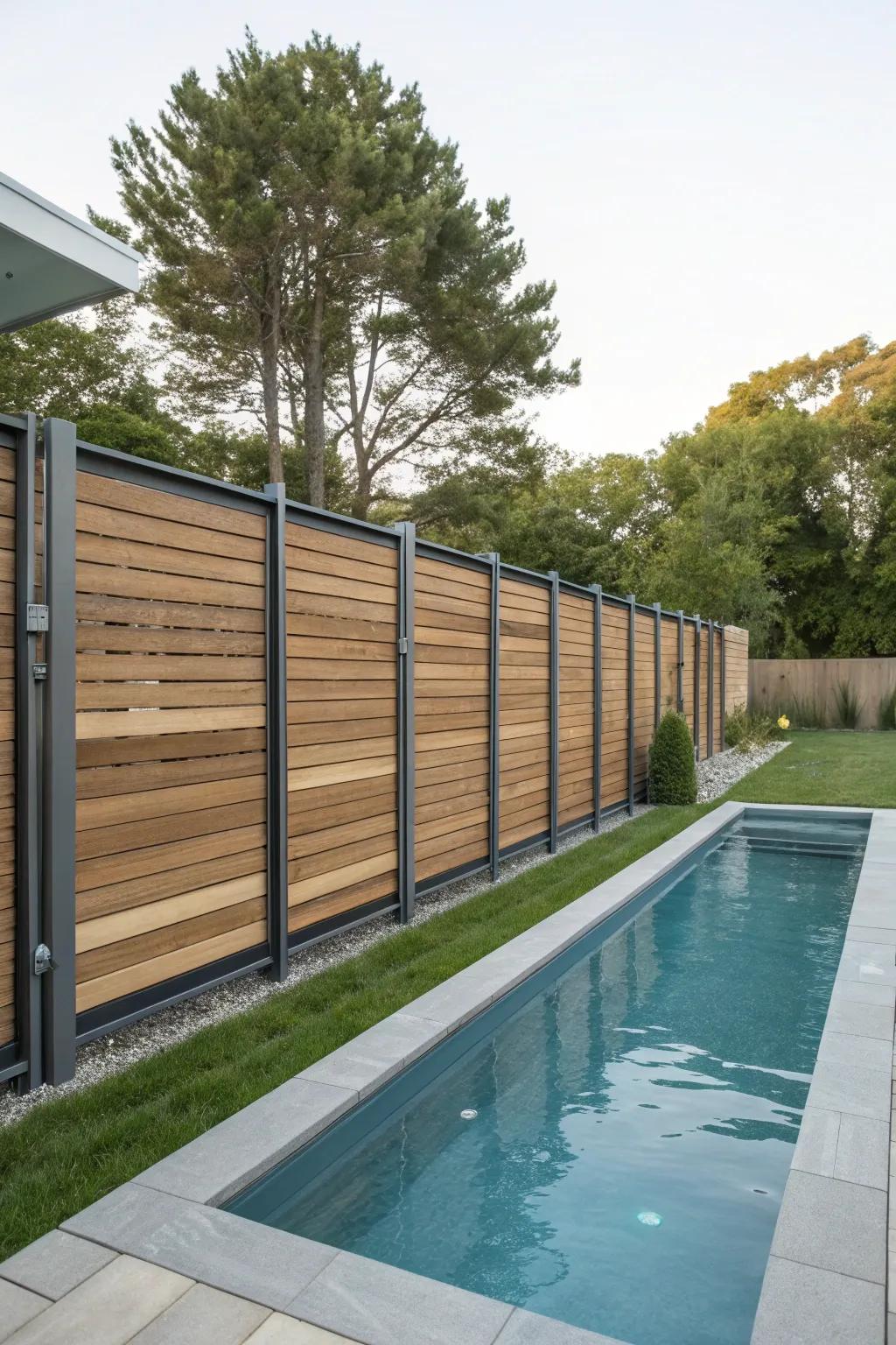 A modern seclusion barrier delivers both solitude and style.