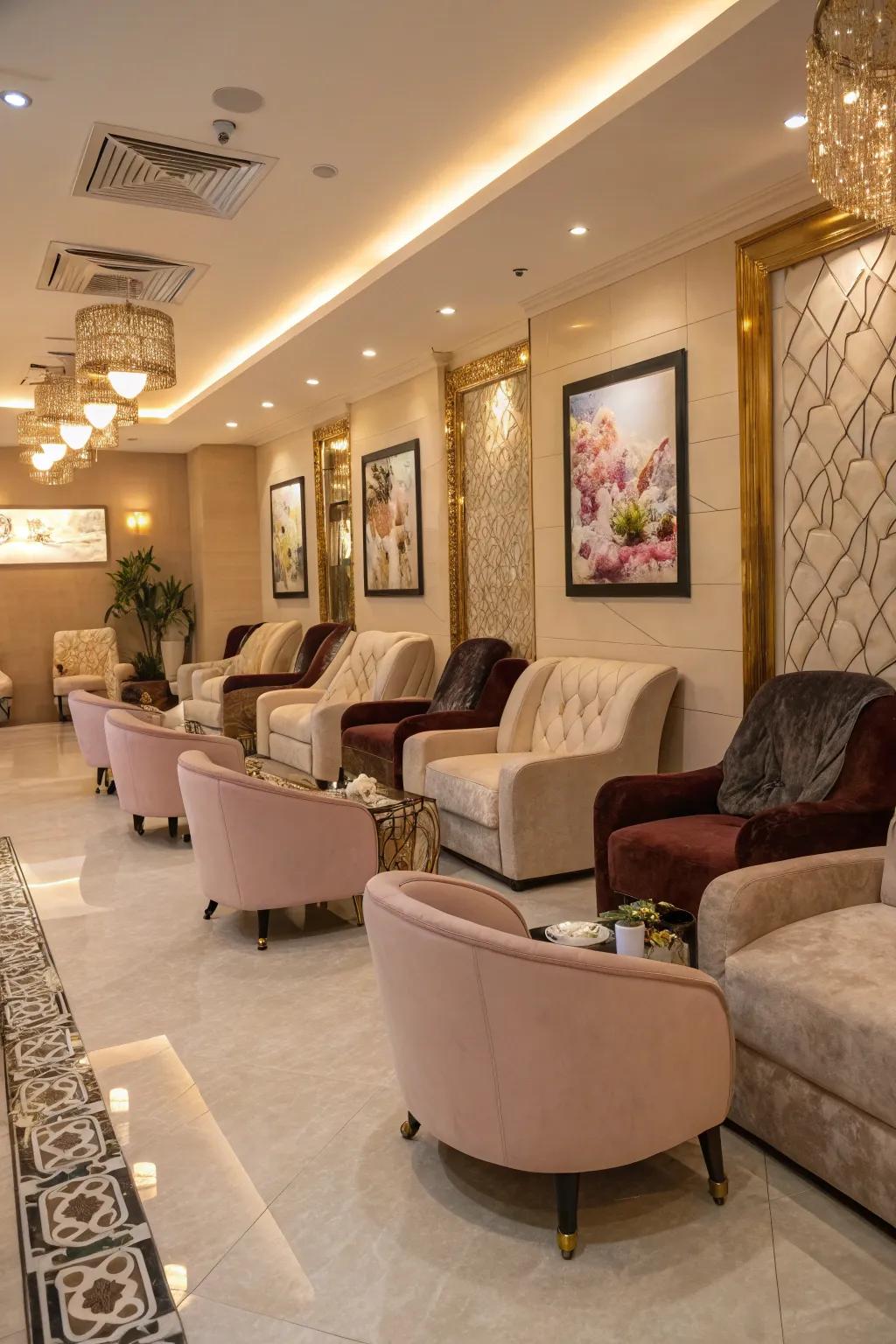 Plush chairs that beckon comfort and relaxation.