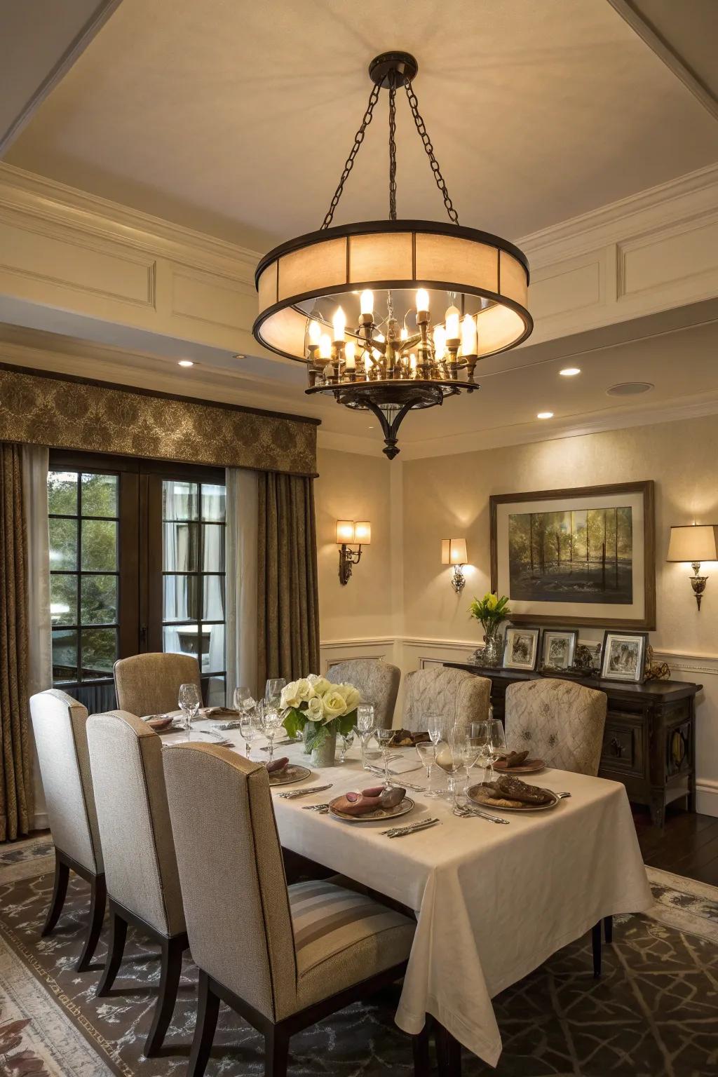 Create lasting memories with stunning dining room lighting.