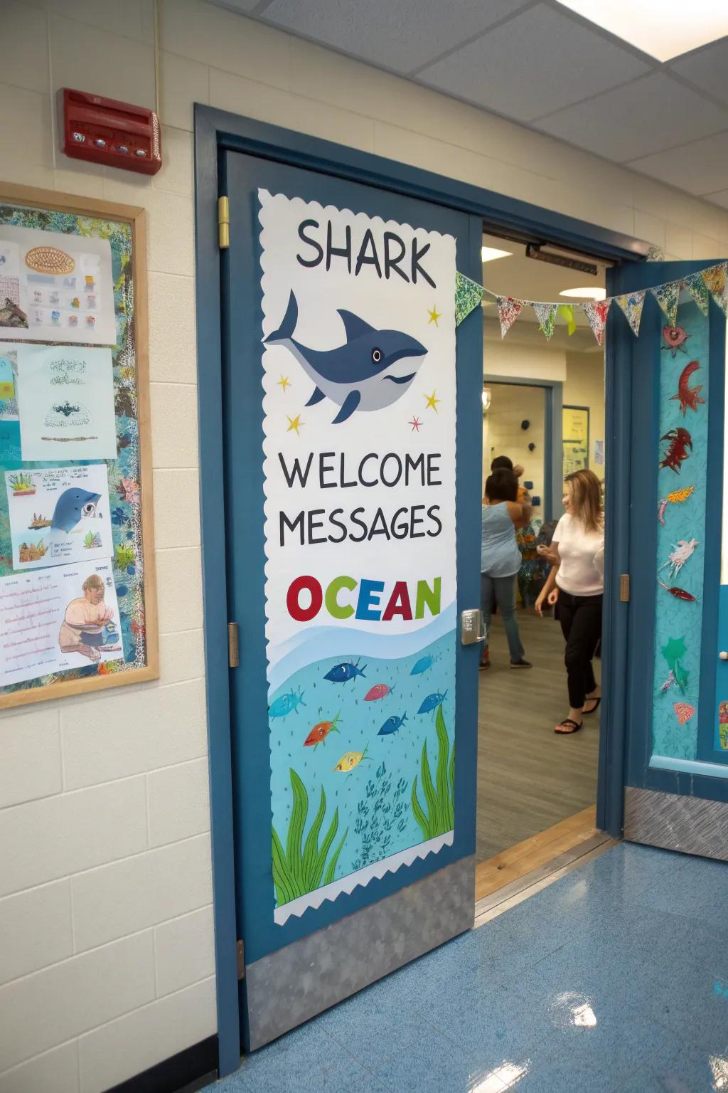 Welcome pupils with a dash of oceanic charm.