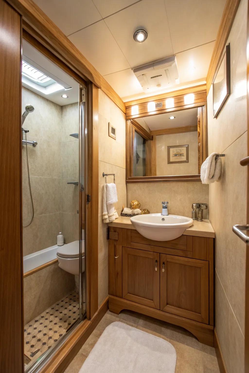 Understated beige cultivates a cozy and inviting environment.
