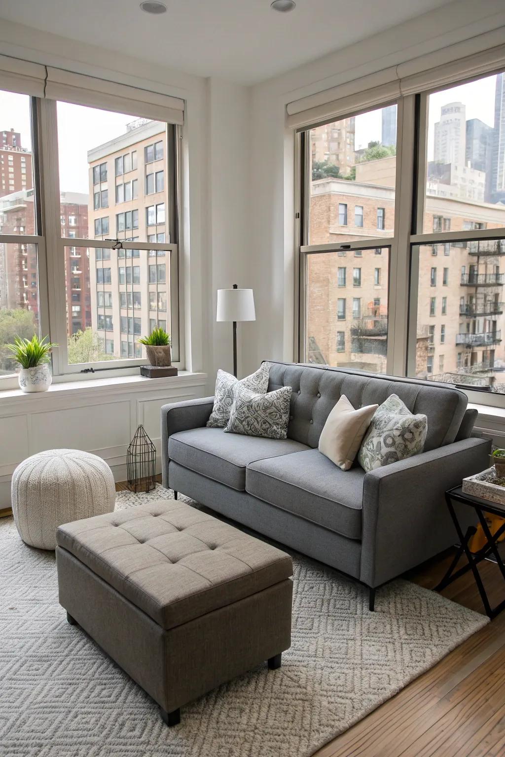 Furniture that serves multiple purposes is crucial for making the most of limited space.