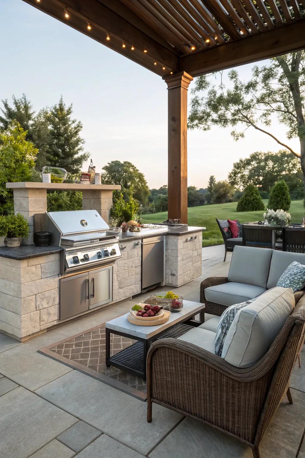 Multi-purpose spaces help you get the most from your patio.