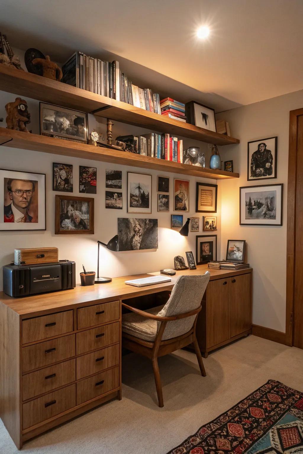 Personal collectibles bring a unique touch to your streaming background.