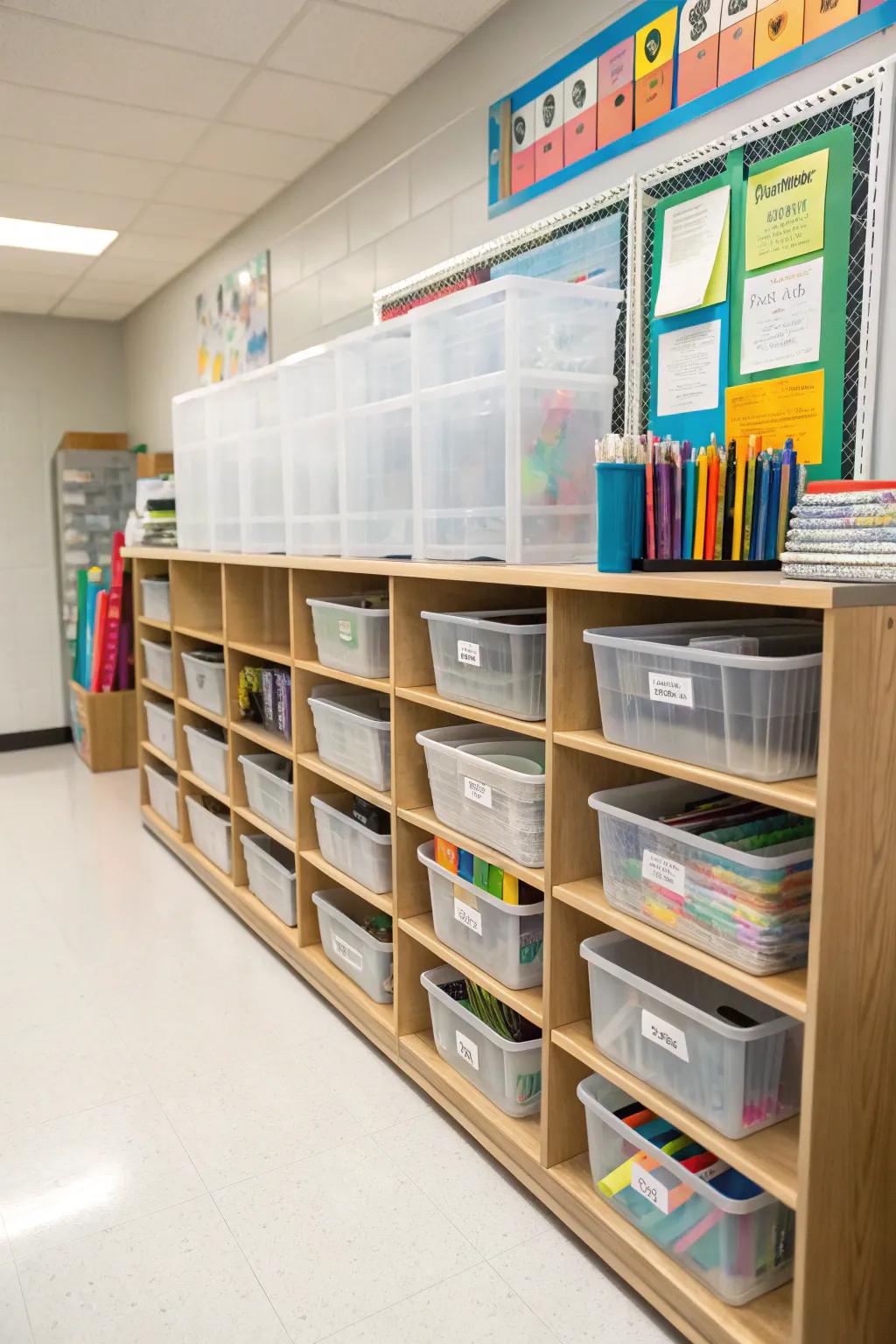 Effective arrangement guarantees your teaching resources remain in order.