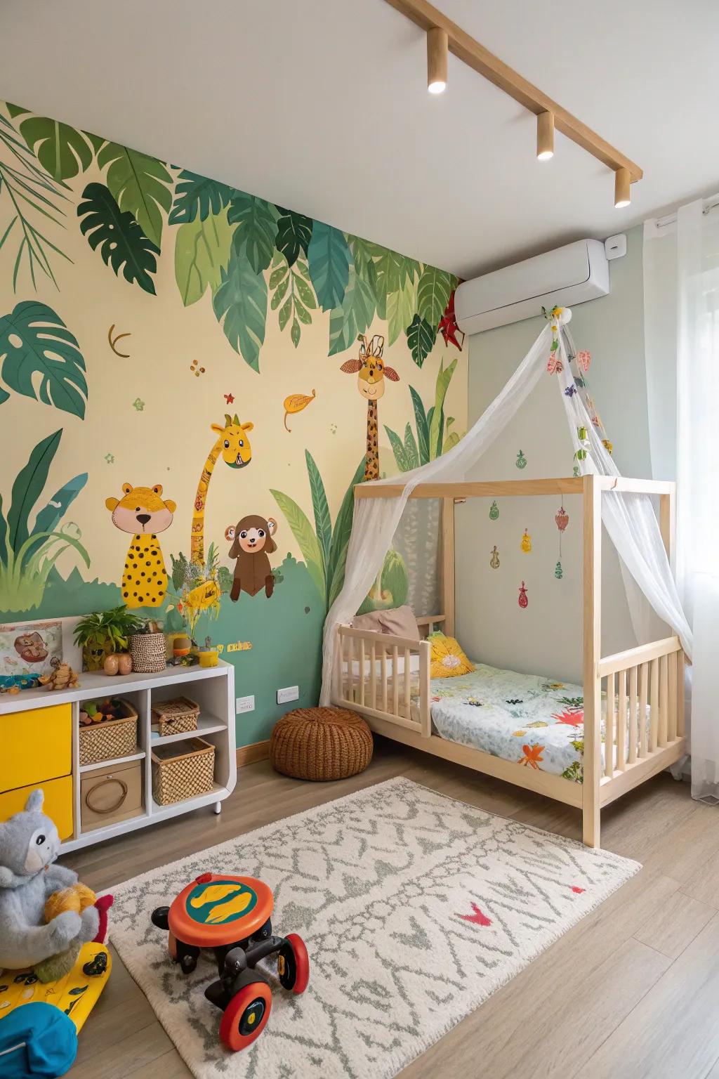Give your room a theme using paint that's budget-friendly.