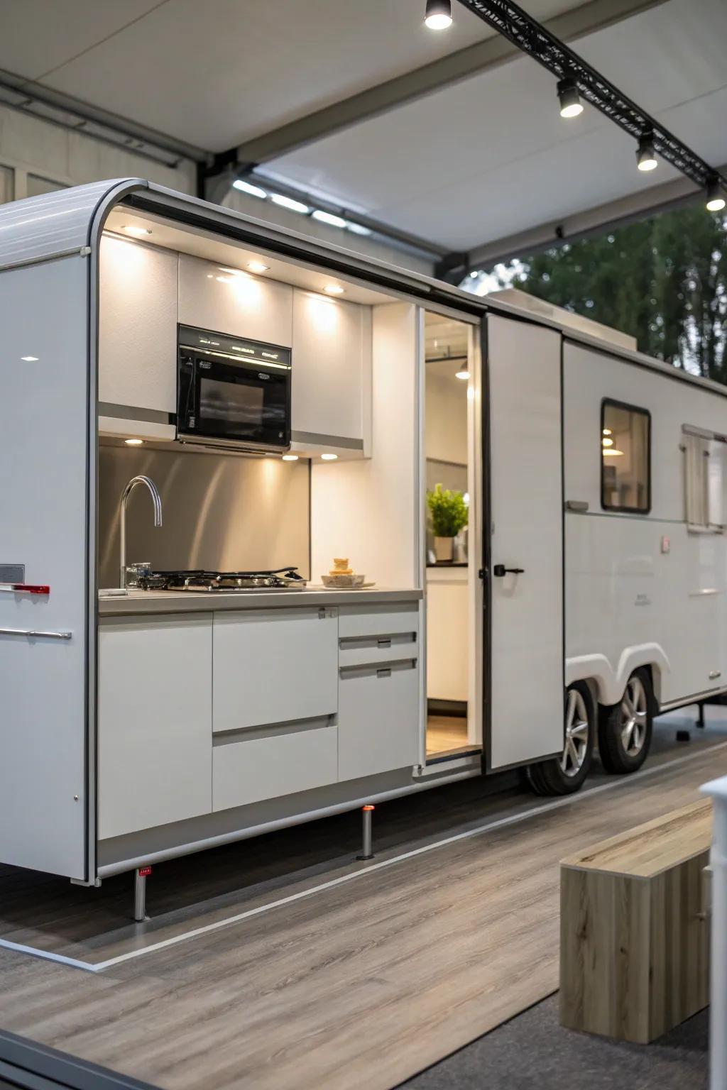 Keeping things simple makes your kitchen look modern and neat.