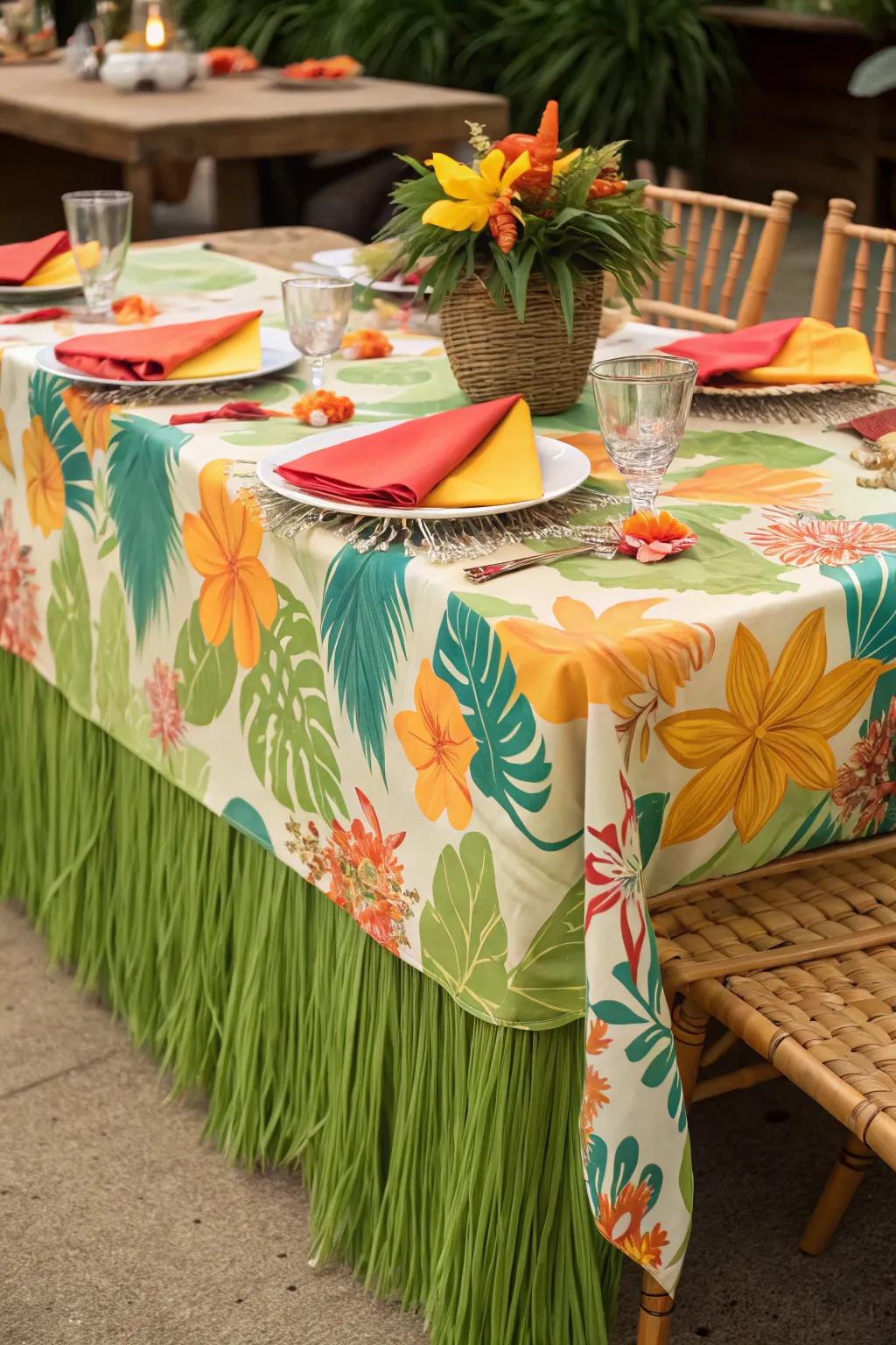 An island-inspired table setting ideal for any occasion.