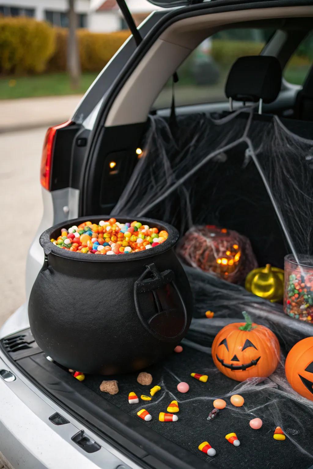 A kettle of sweets is an essential focal point for your trunk.
