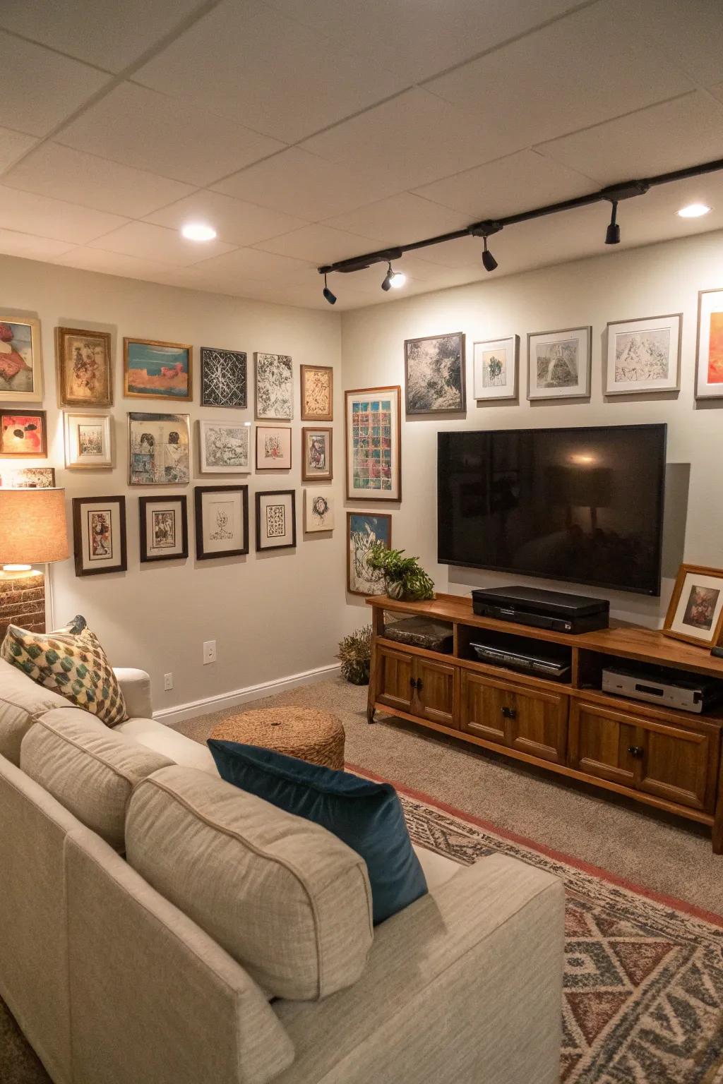 Allow your walls to express a narrative through handpicked art pieces.