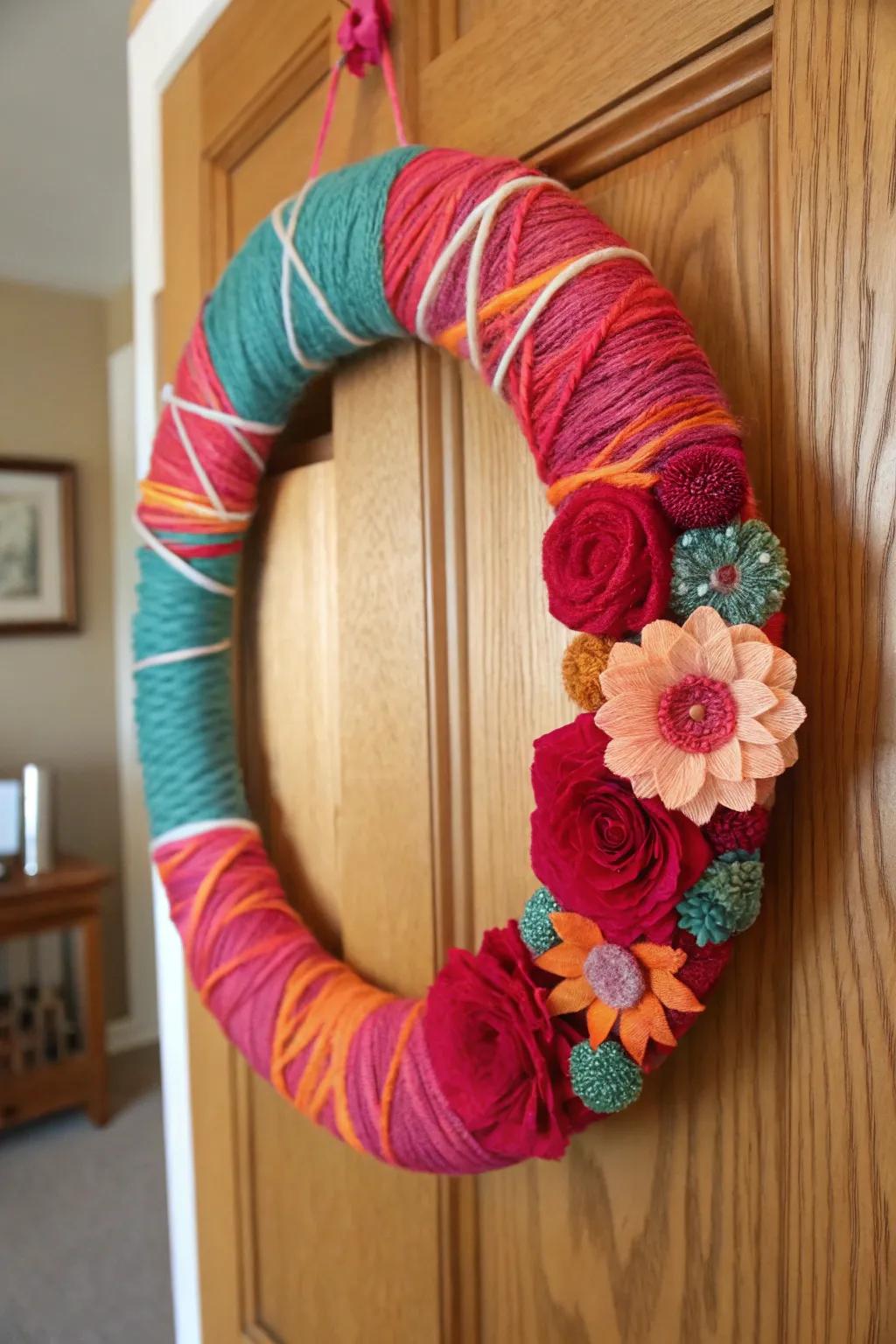 Handmade door decorations give a special, personal feel to your Valentine's decorations.