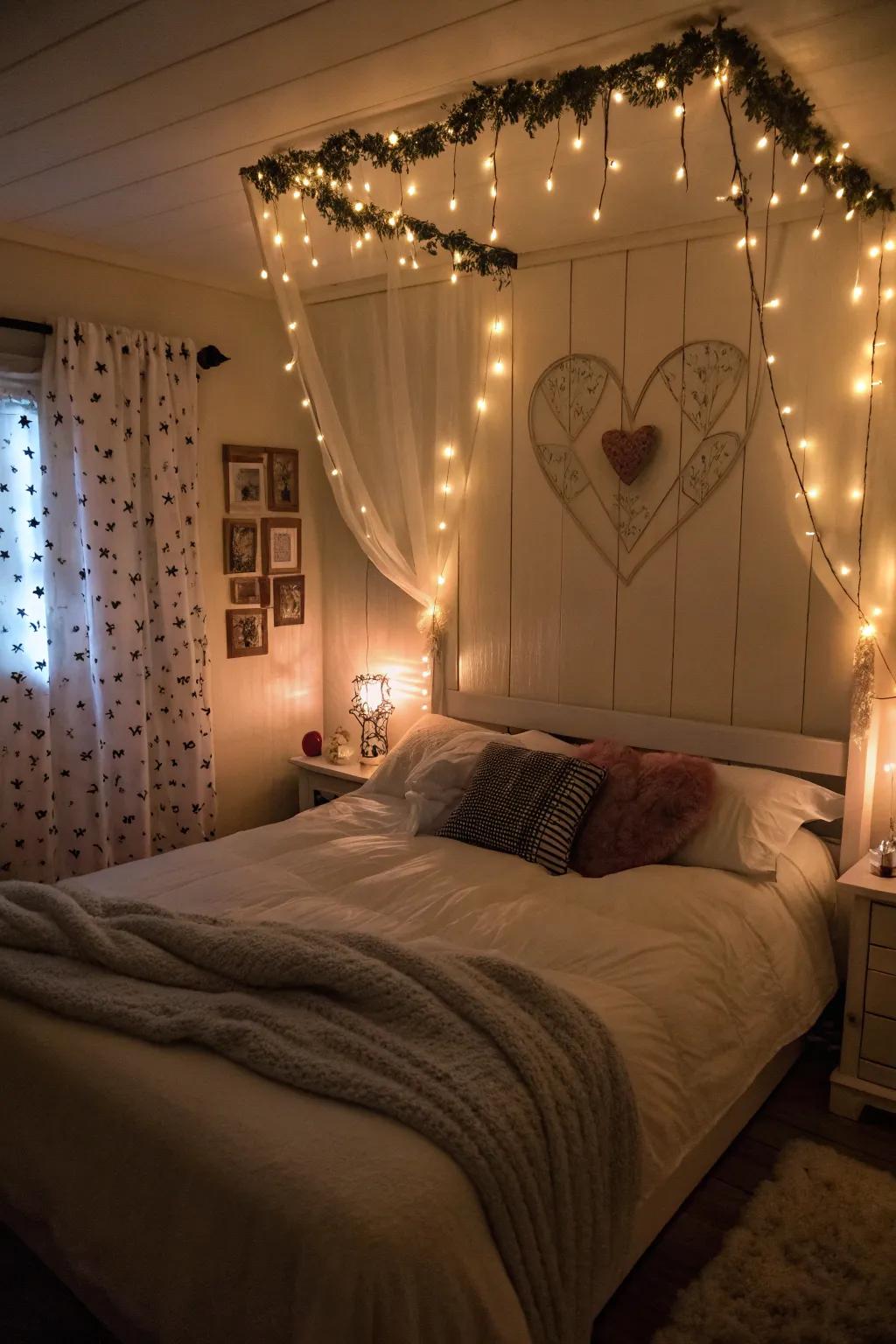 Revamp your bedroom into a snug Valentine's escape.