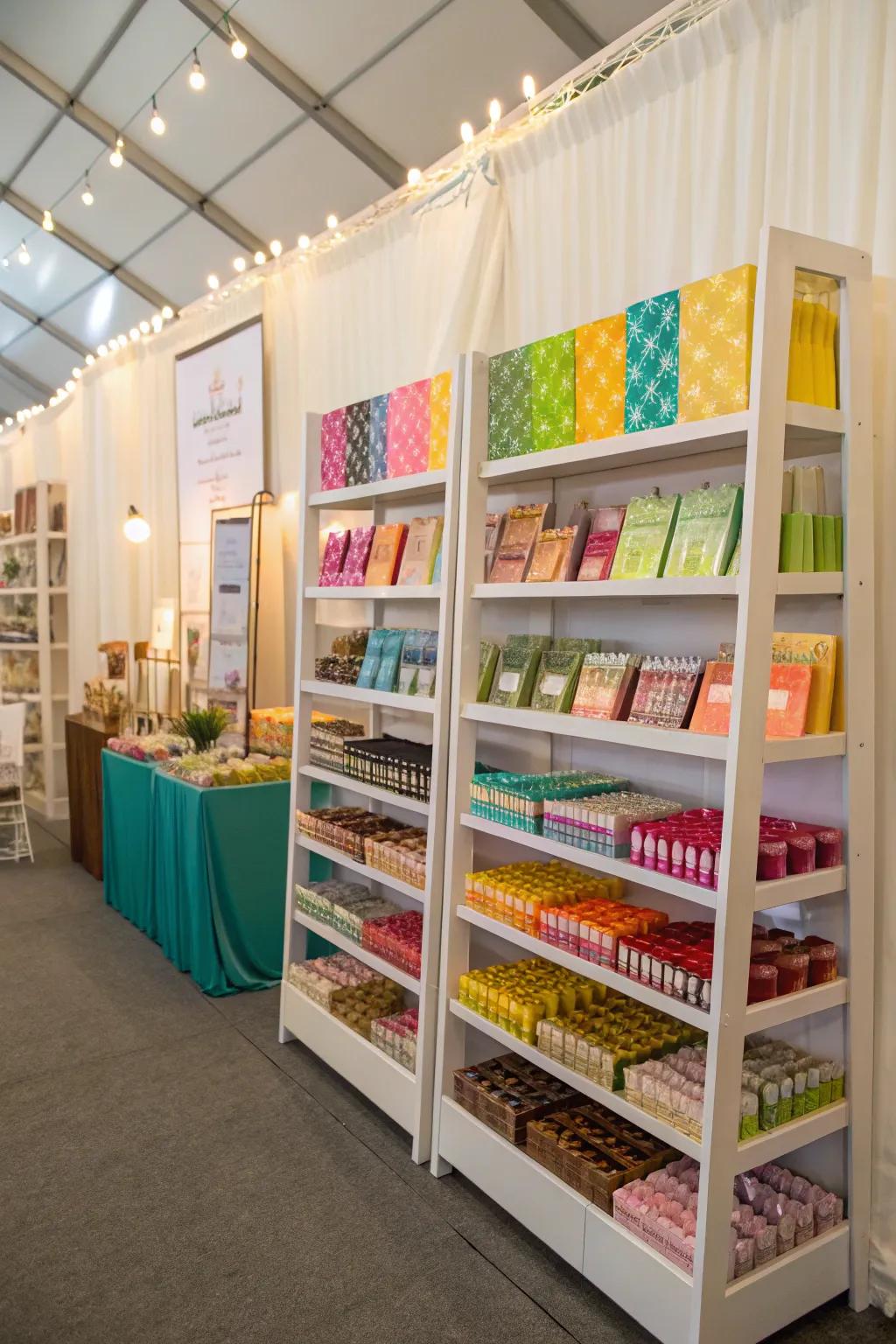 Upright displays take advantage of your space and feature your products.