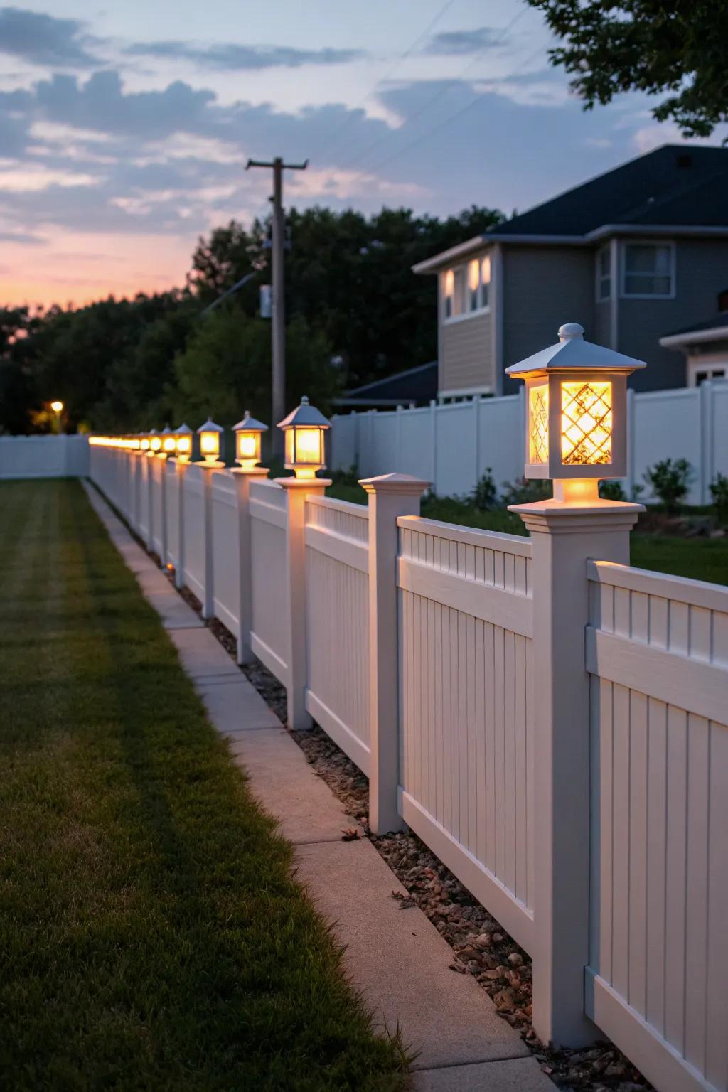 Pillar topper lamps infuse refinement and practicality into your fence.