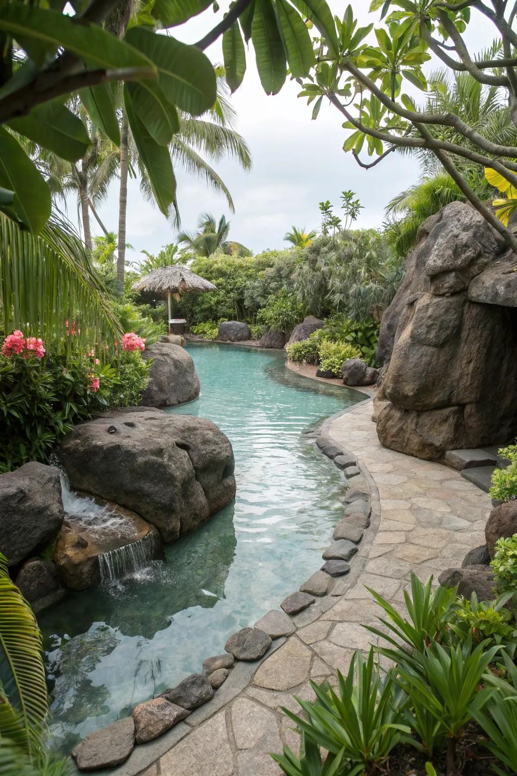 Integrating natural elements around your pool enhances its aesthetic and its sense of peace.
