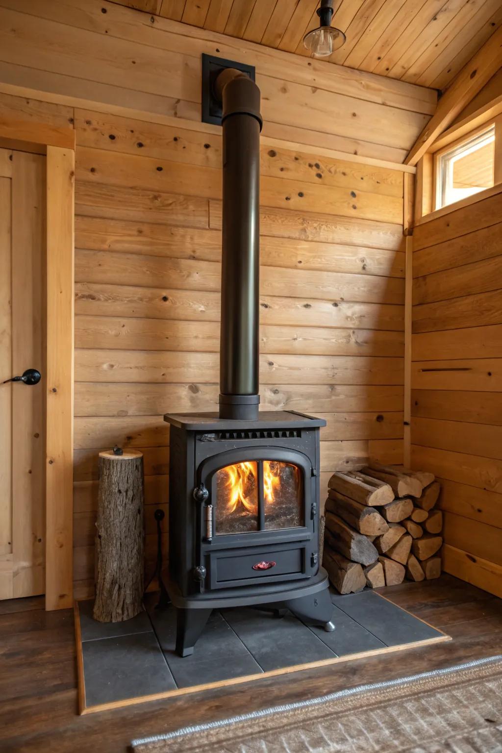 Wood details create warmth and coziness in your appliance area.