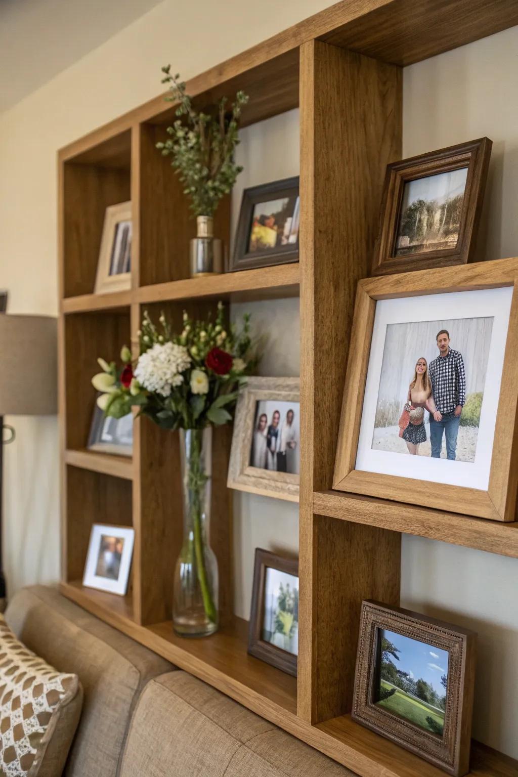 Fill your space with the inviting feel of wooden wall cubes.