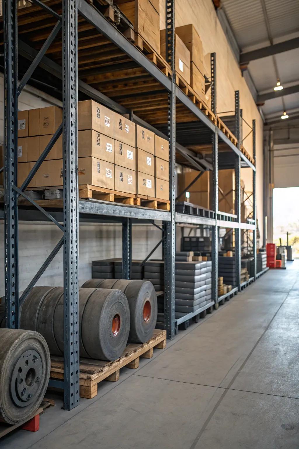 Durable and trustworthy, heavy-duty racking easily manages the most substantial loads.