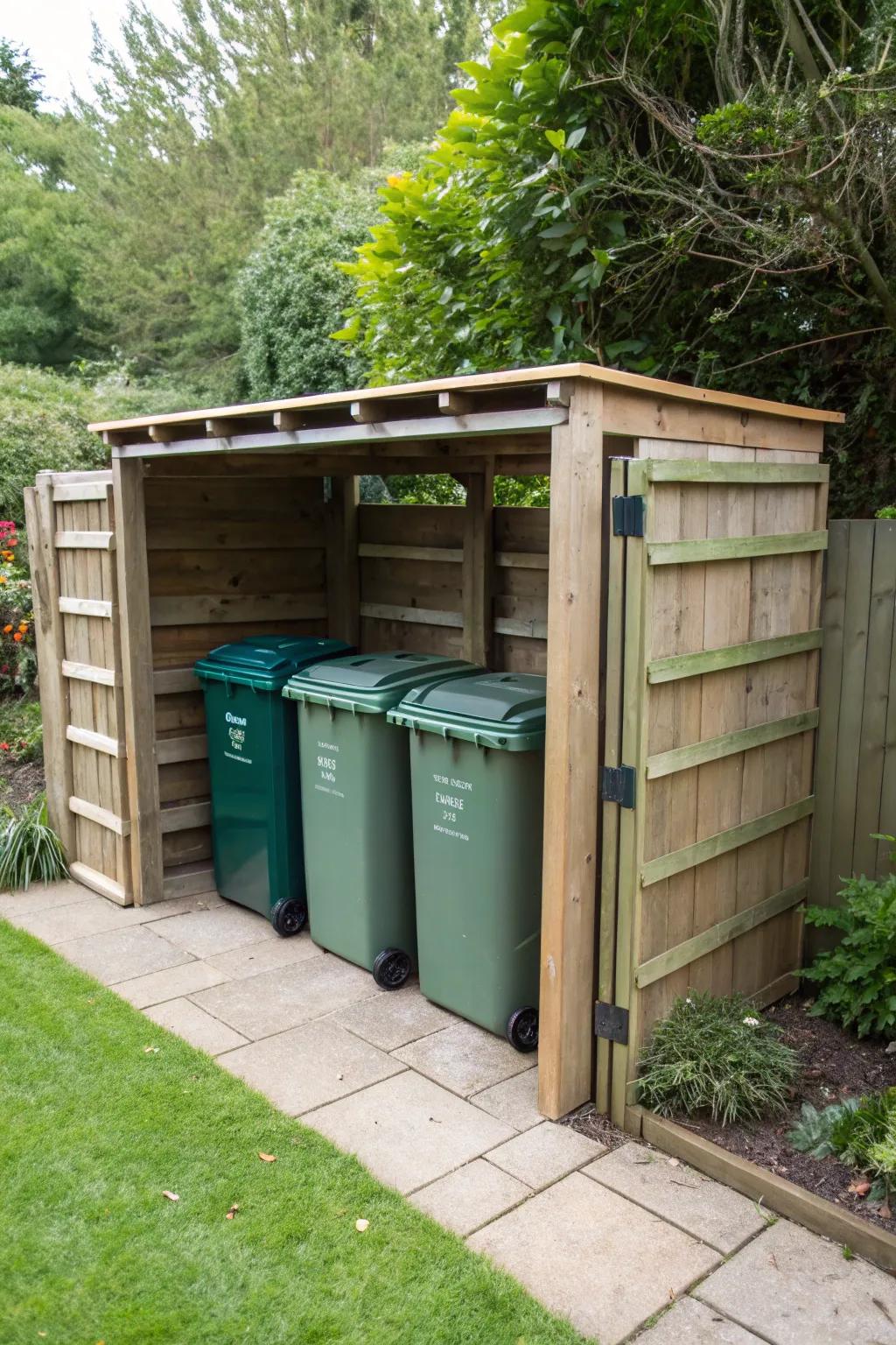 Maintain bin organization with multi-bin storage solutions.