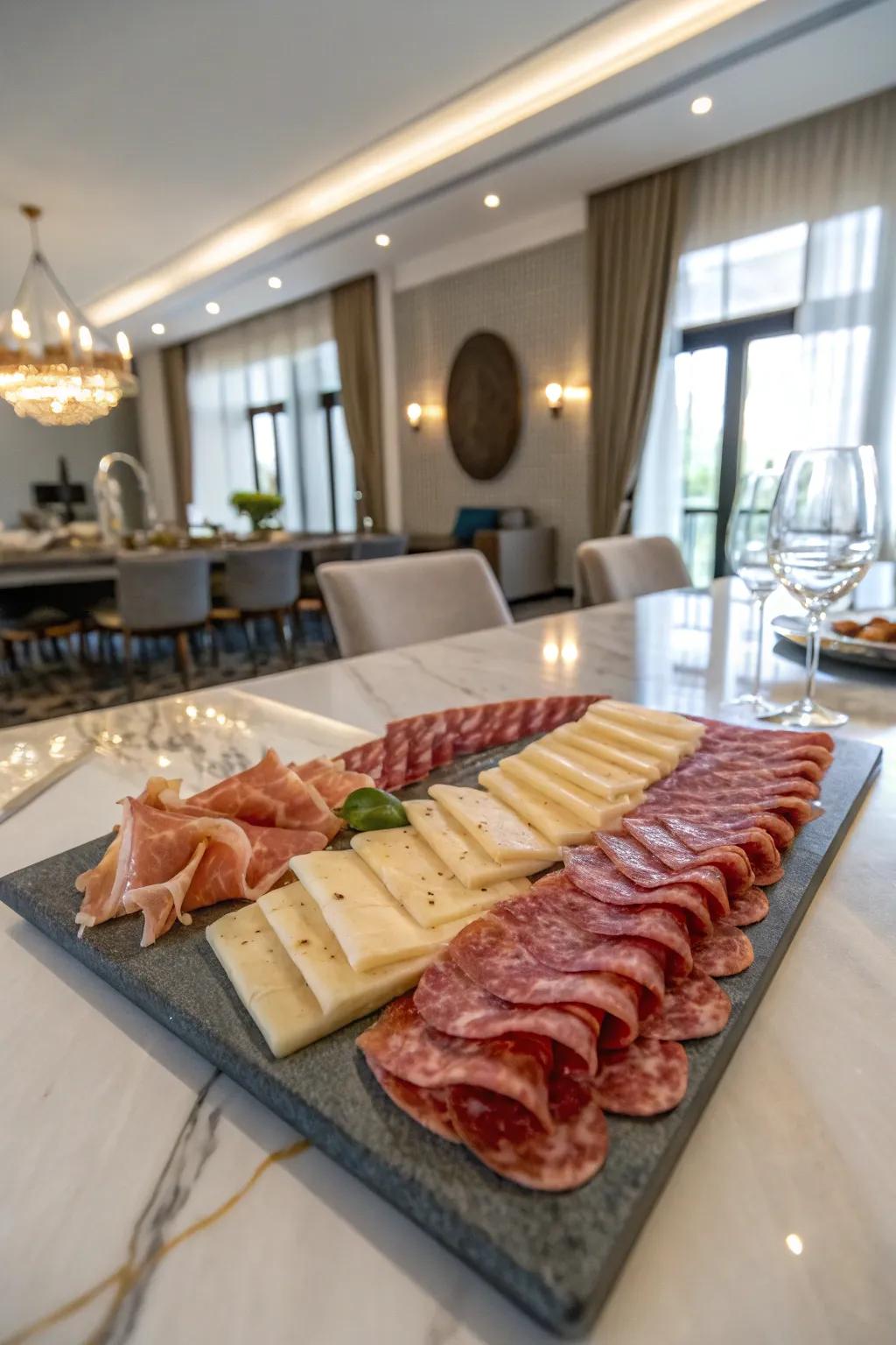 Cured meats offer tasty richness to the wine board.