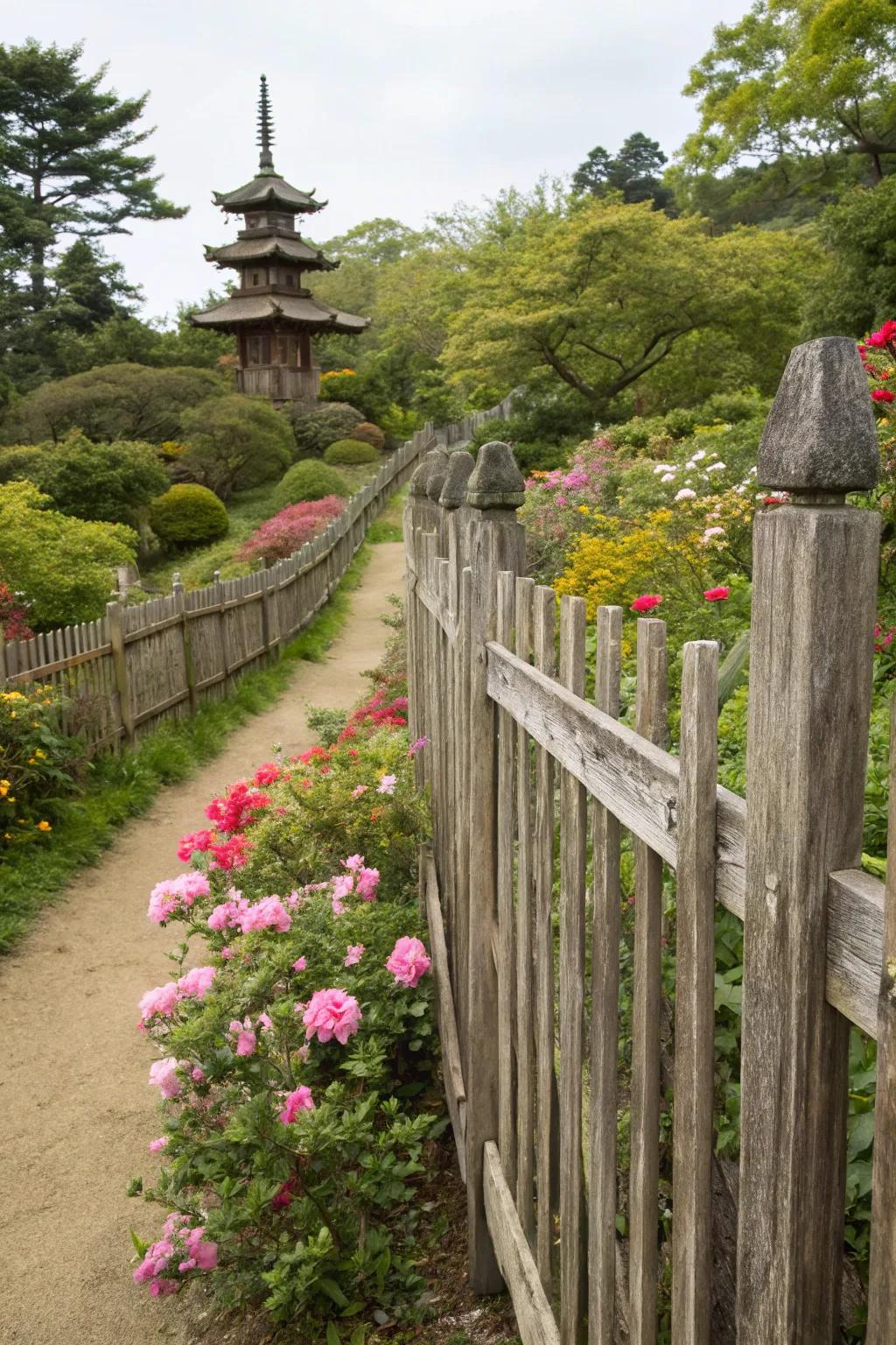 Vertical board fences provide timeless sophistication and seclusion.