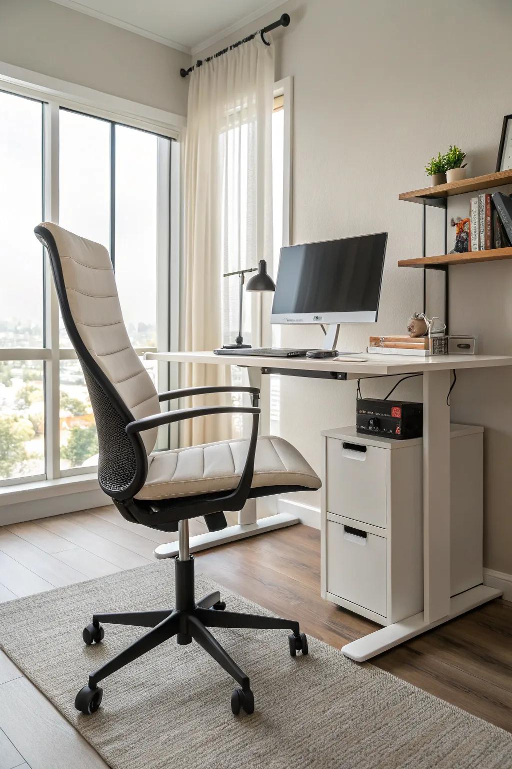 Ergonomic furniture helps you stay comfortable and healthy.