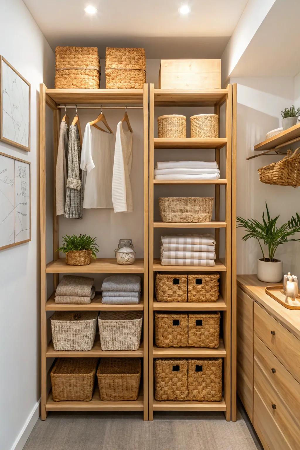 Sustainable materials add both style and sustainability.