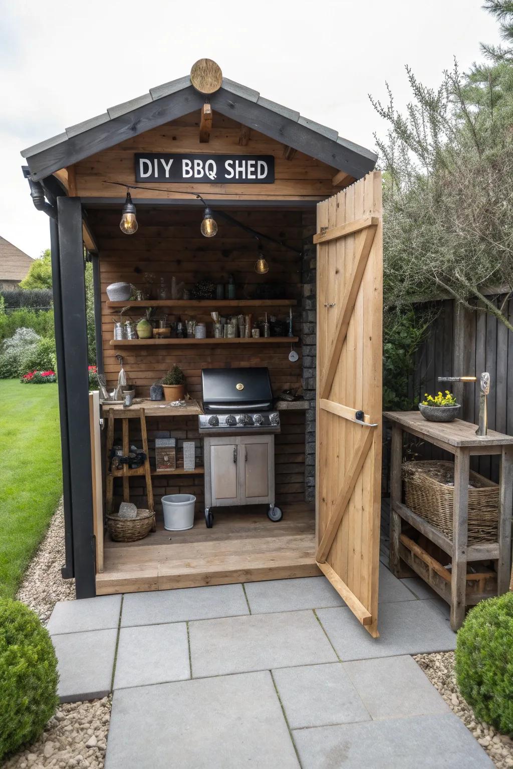 Personalized perfection: do-it-yourself grilling station project.