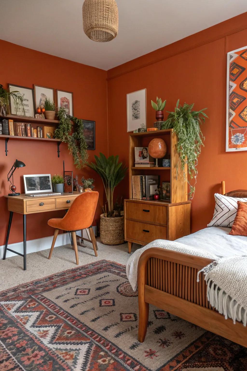 Eclectic furniture infusing intrigue and variety.