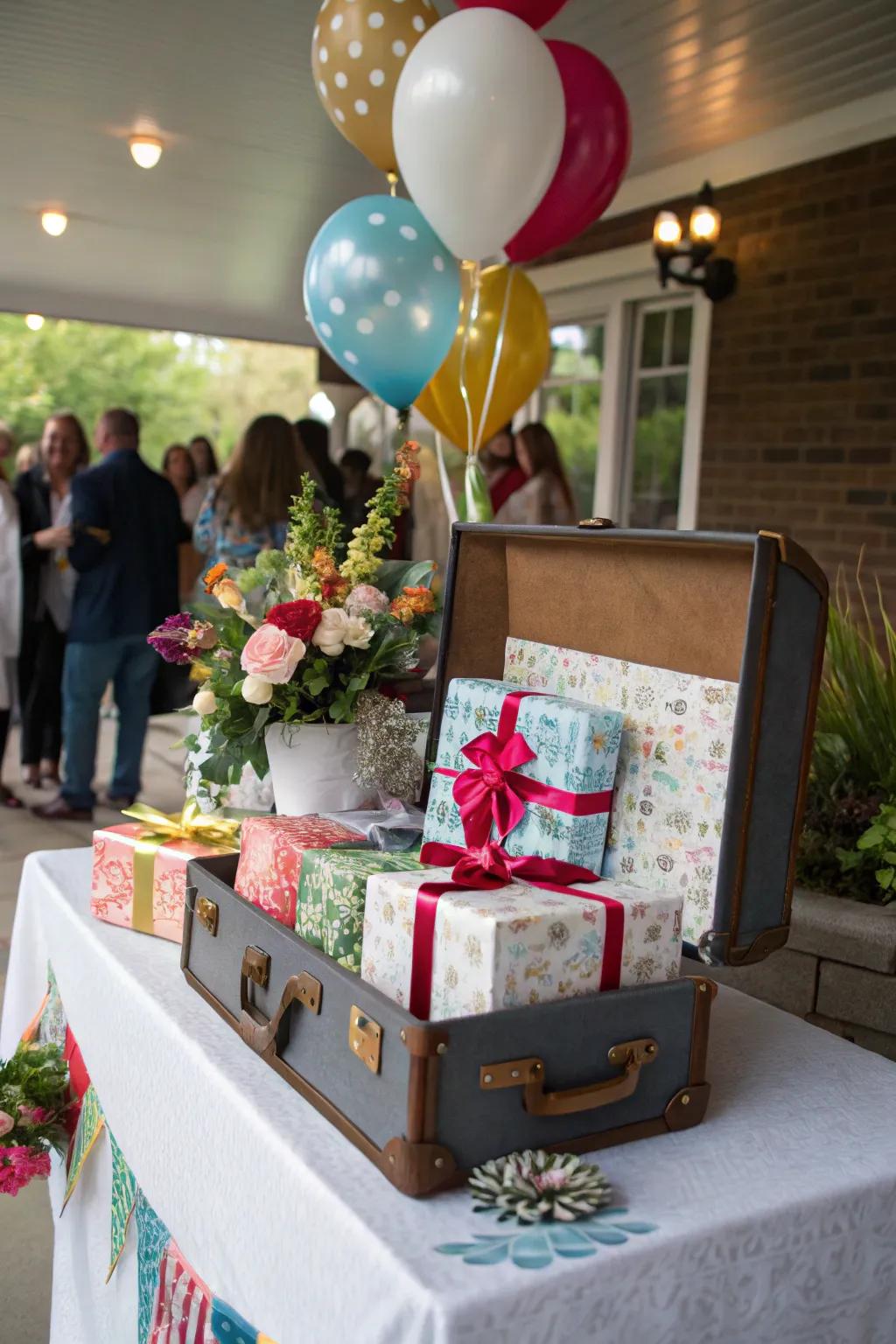 Thrill the graduate via a surprise display.