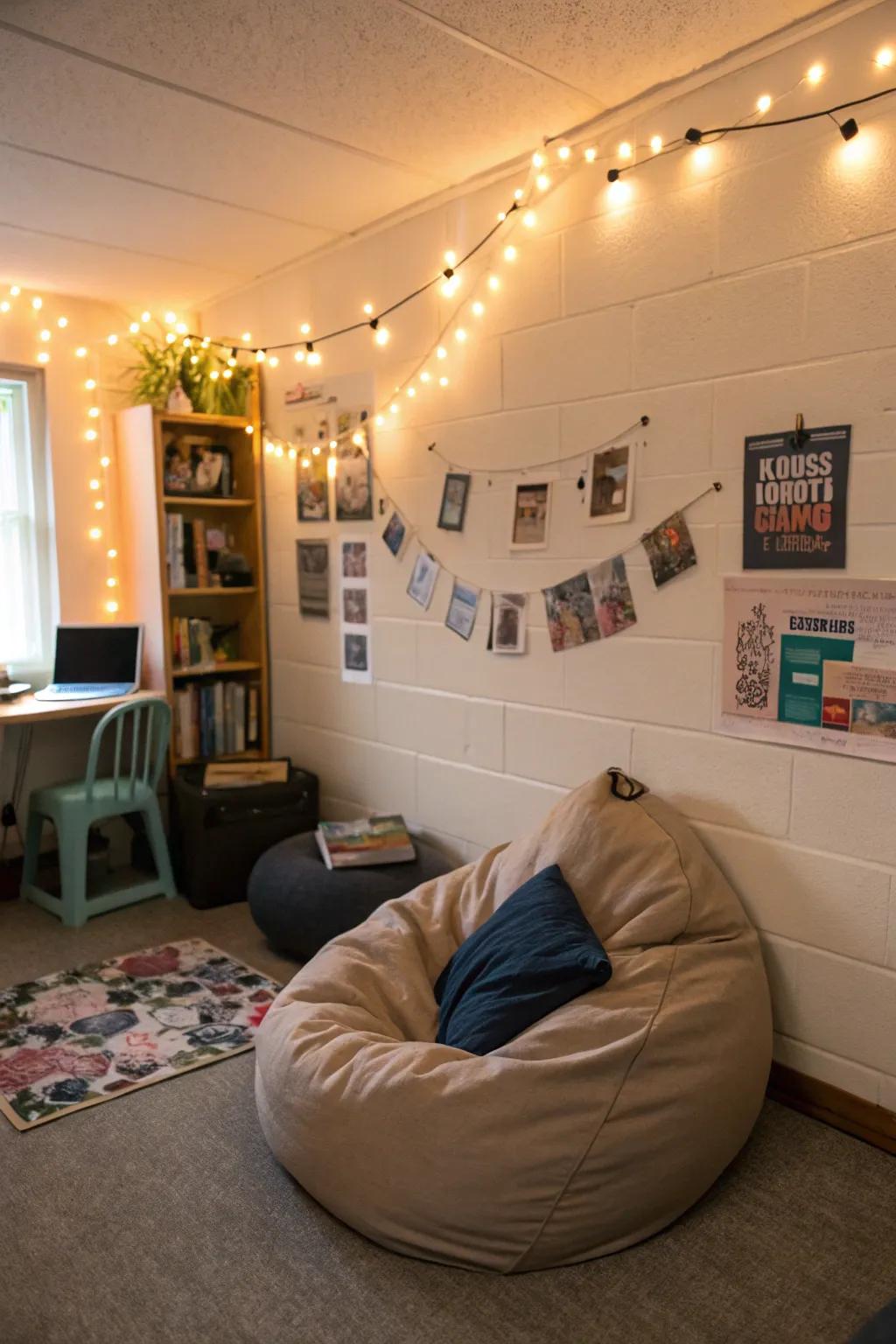 Design a chill-out area to relax and recharge.