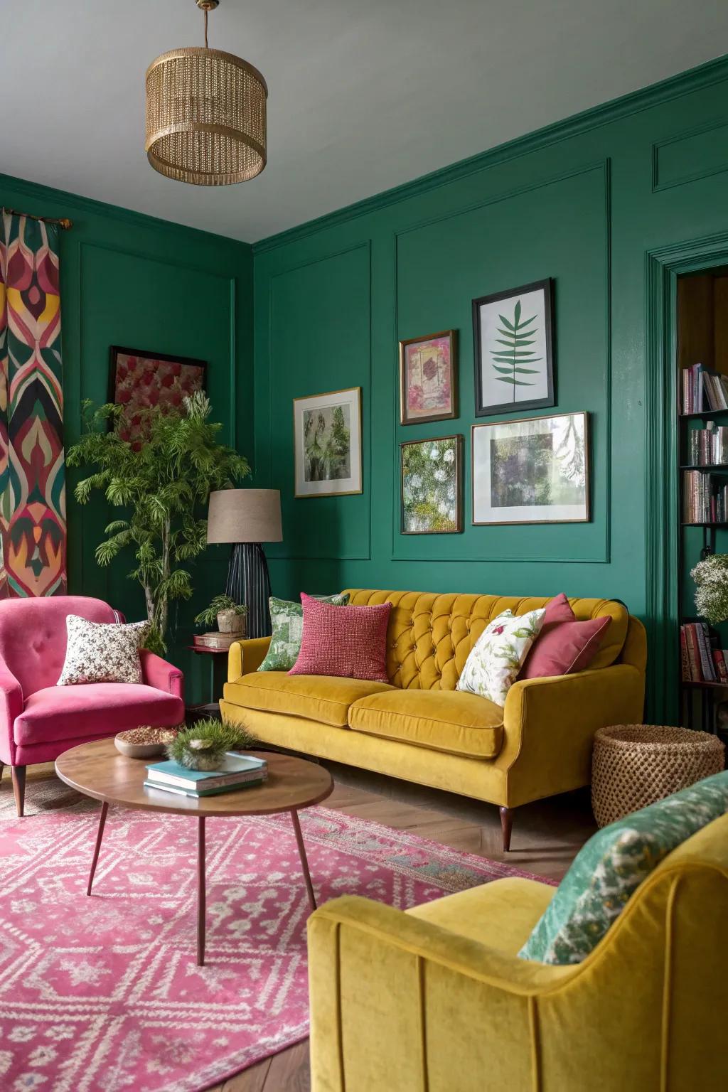 Unexpected shade pairings to get a strong, contemporary statement.